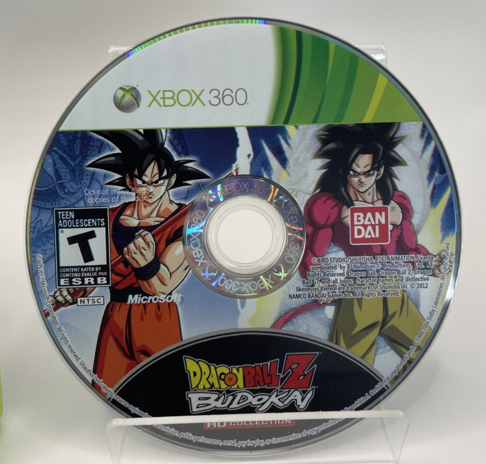 Dragon Ball Z: Budokai HD Collection (Xbox 360, 2012), Video Game, Disk & Case