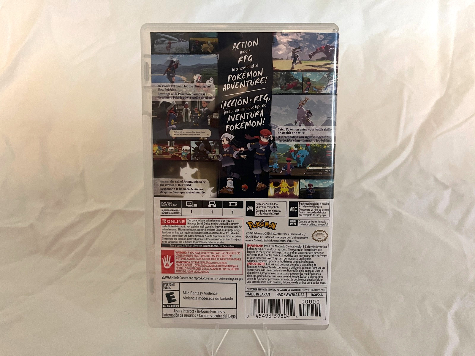 Pokemon Legends: Arceus, Nintendo Switch, Cartridge & Case, Great Condition