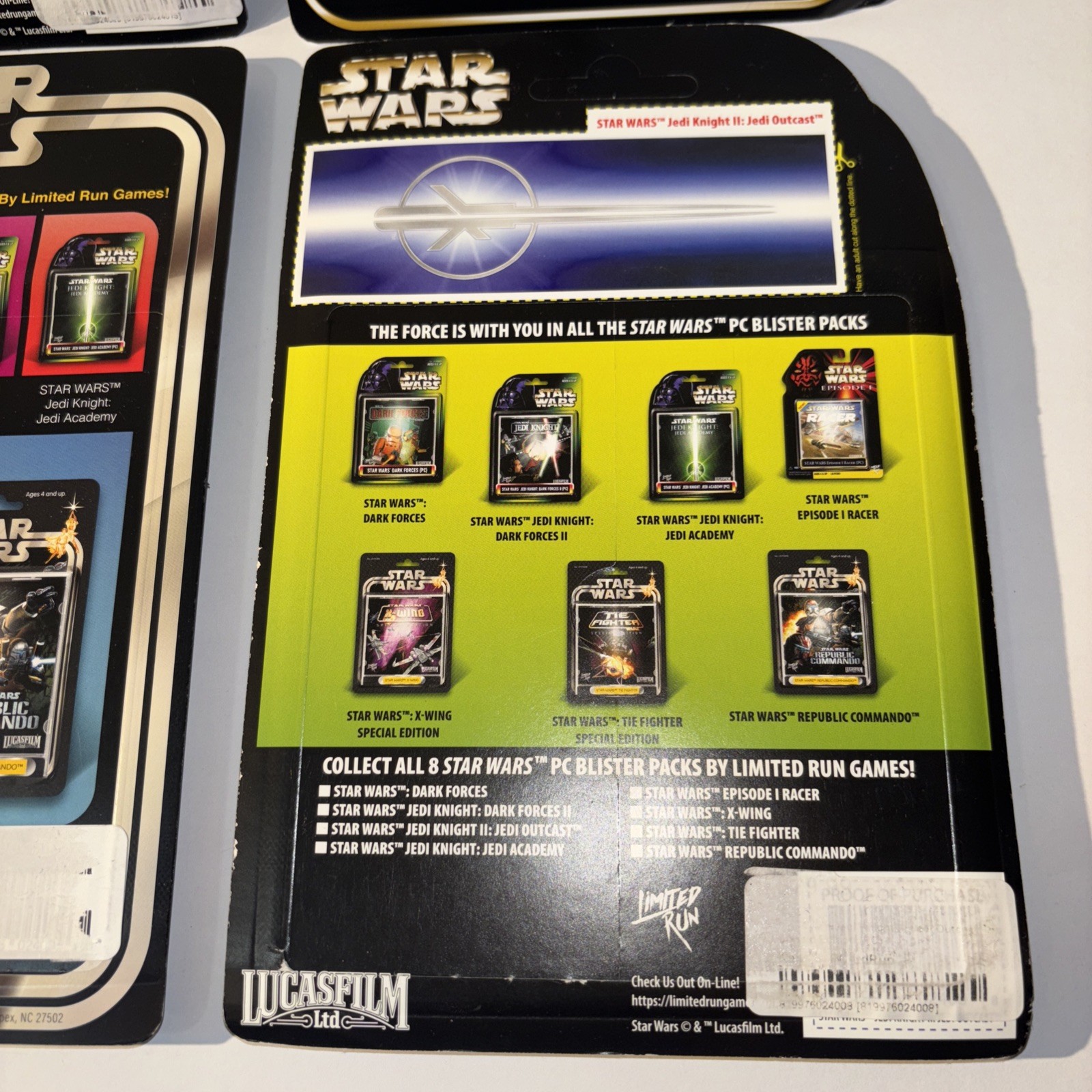 LOT OF 4 STAR WARS PHYSICAL PC LIMITED RUN GAMES CLASSIC EDITION X-WING NEW JEDI