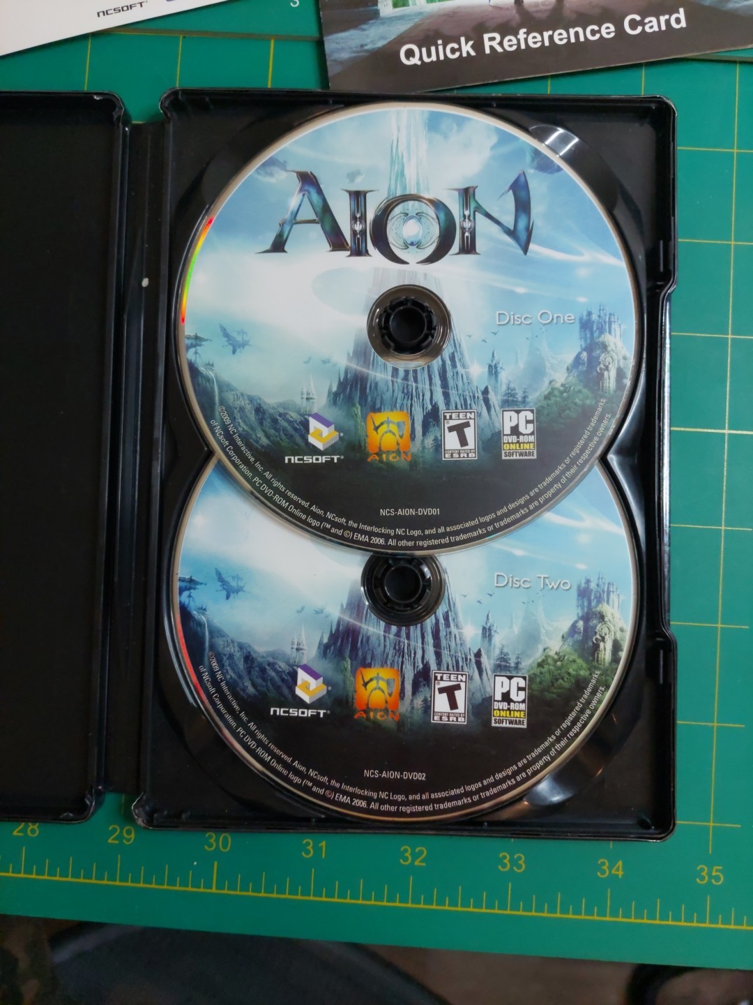 Aion PC- DVD Rom Game Metal Case Version Steel Book Edition (2009) Complete