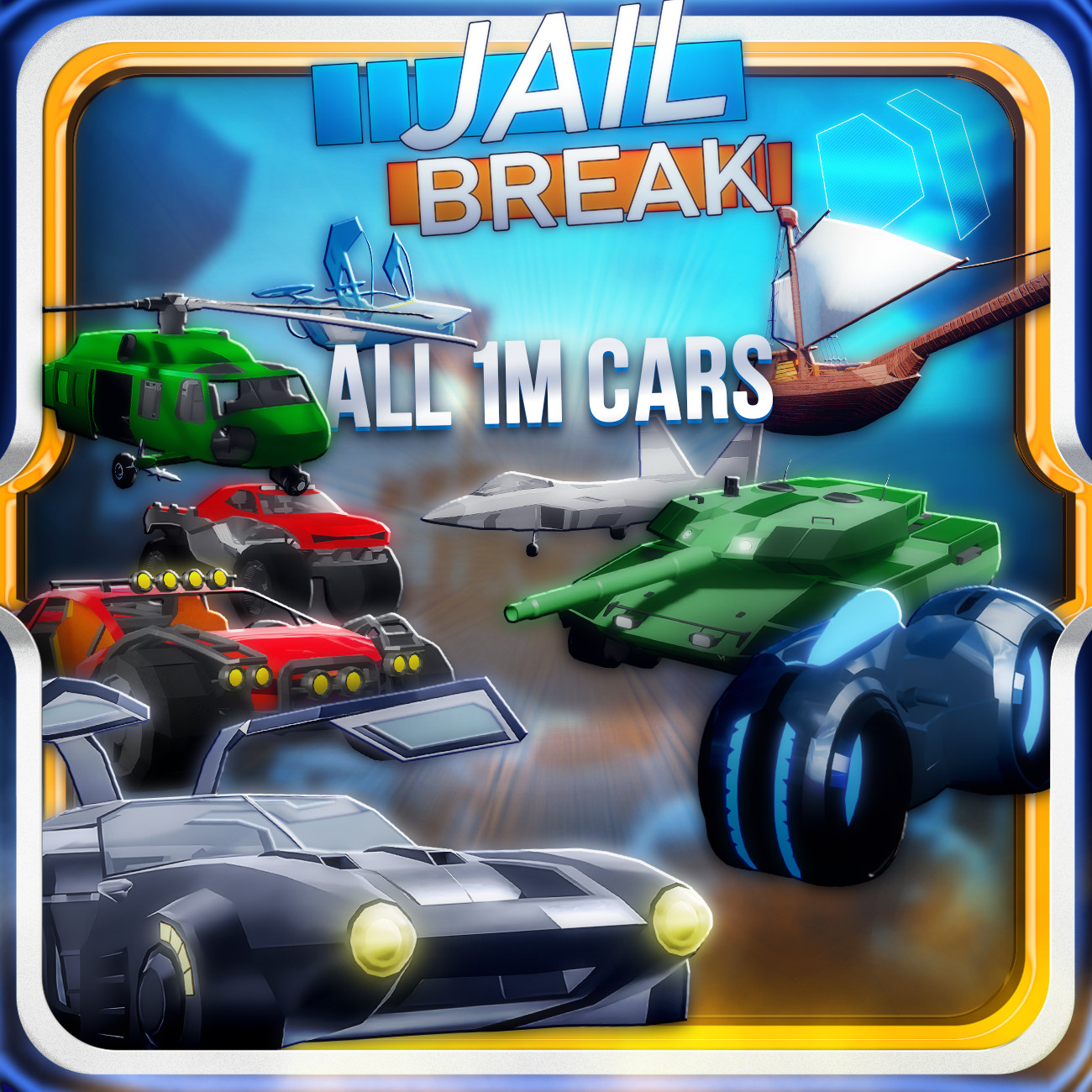 All 1M Cars Set | 9 Cars | Jailbreak | Clean Items | Cheap and Fast