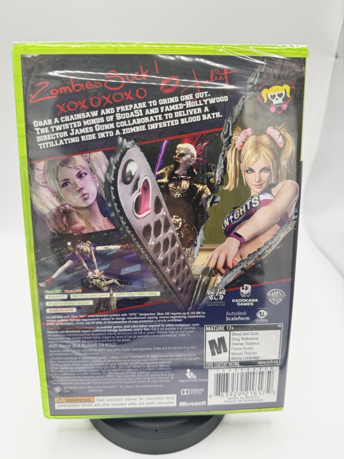 Lollipop Chainsaw (Microsoft Xbox 360, 2012) NEW SEALED