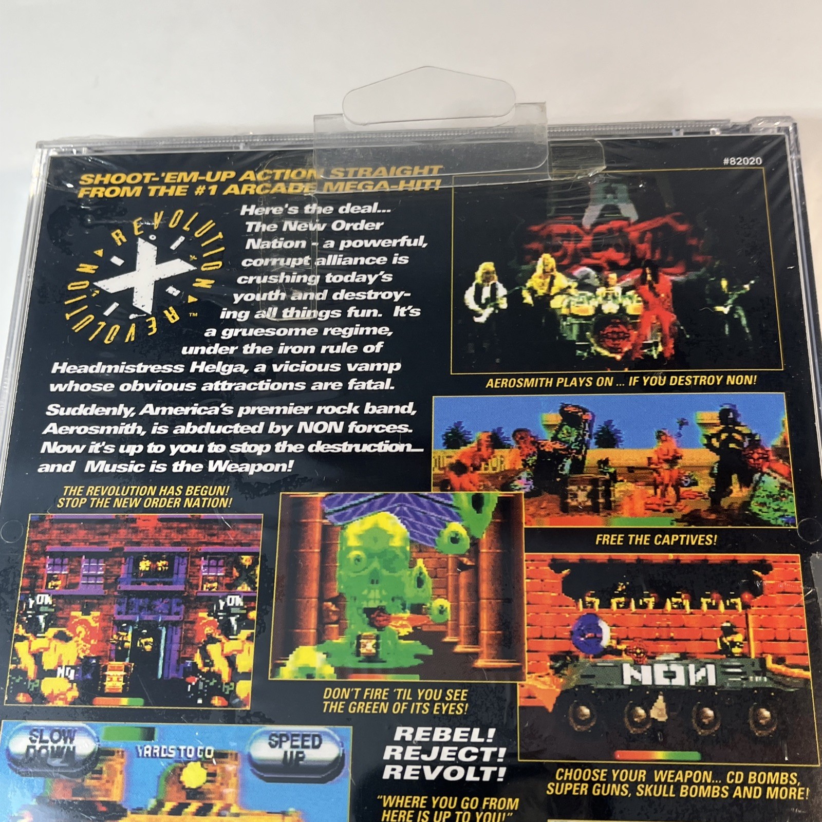 Revolution X (Sega Saturn, 1997) New & Factory Sealed Complete Aerosmith