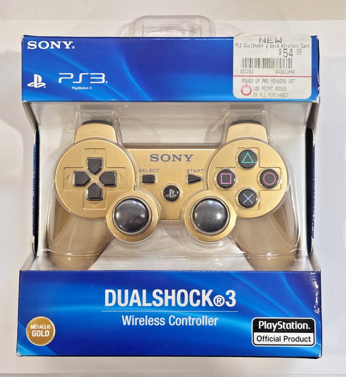 Sony PS3 OEM DualShock 3 (99070) Controller – Gold – NEW In Box!