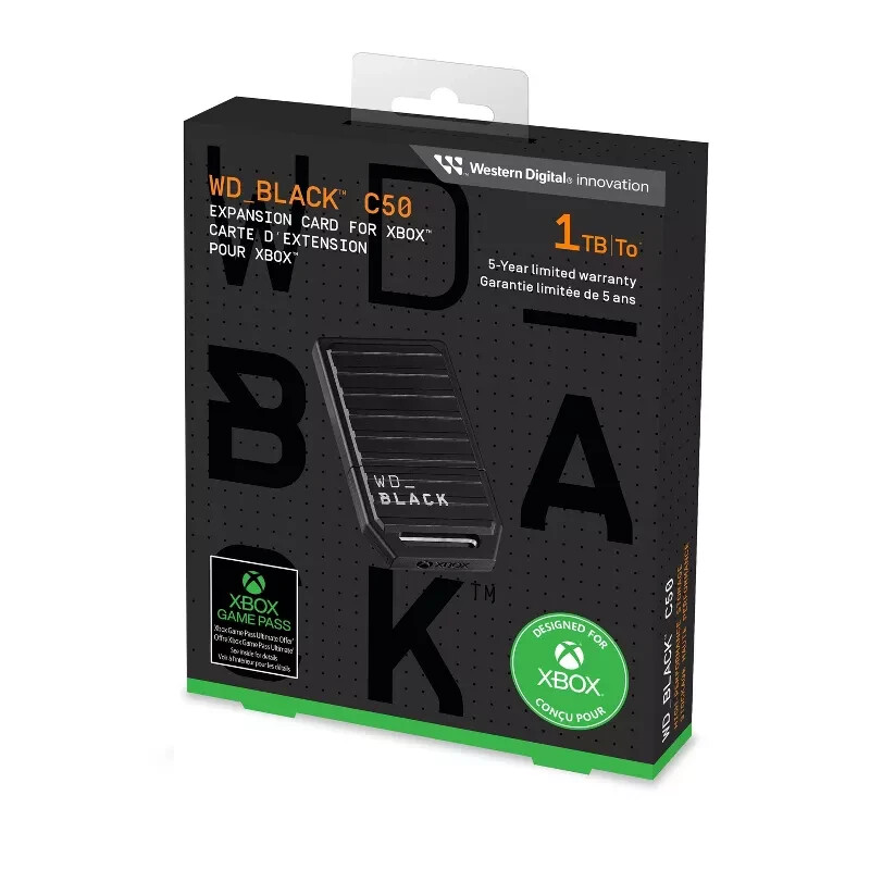 !! NEW !! Western Digital BLACK C50 1TB Expansion Card for Xbox