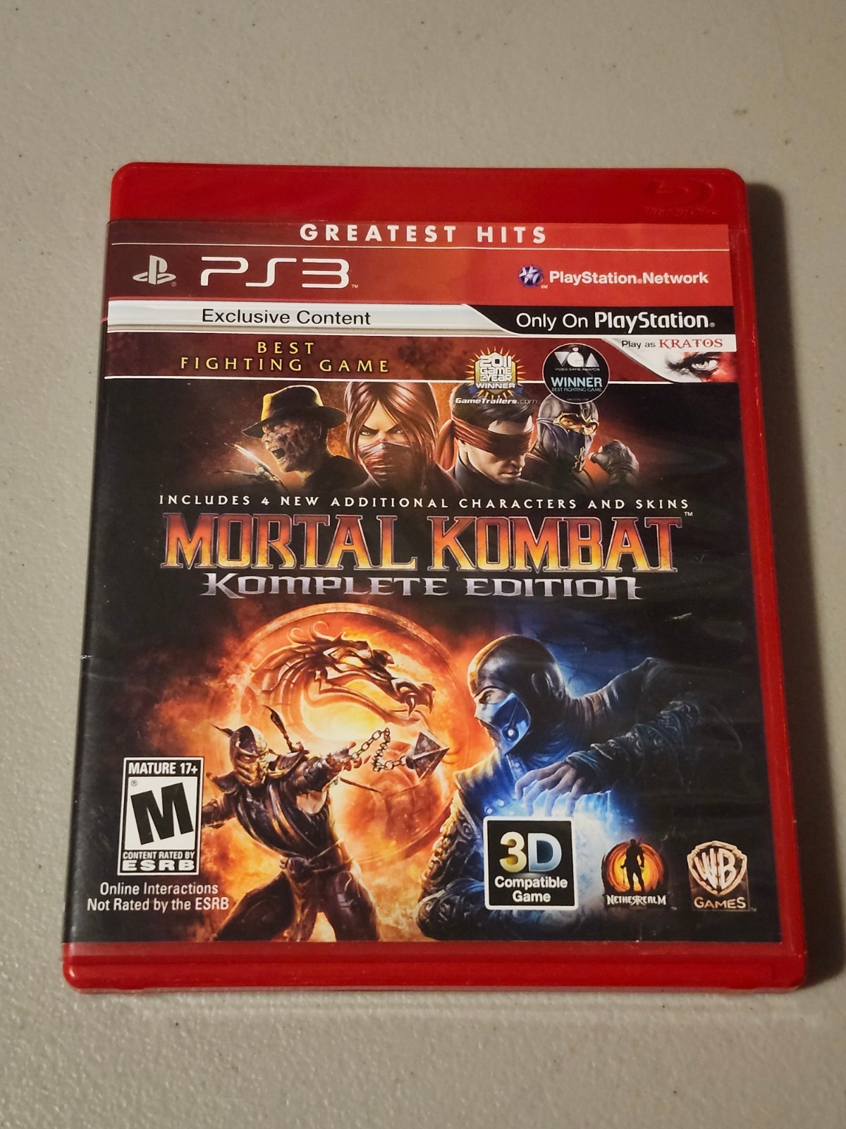 Mortal Kombat — Komplete Edition (Sony PlayStation 3, 2012) CIB