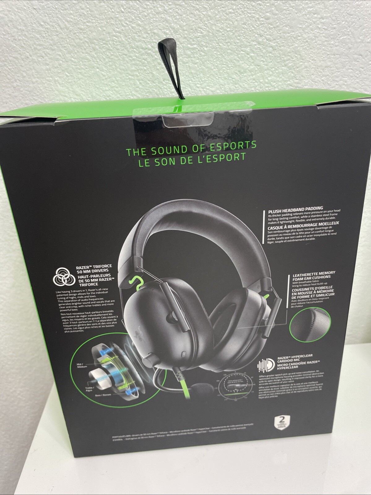 Razer BlackShark V2 X Wired Gaming Headset in Black