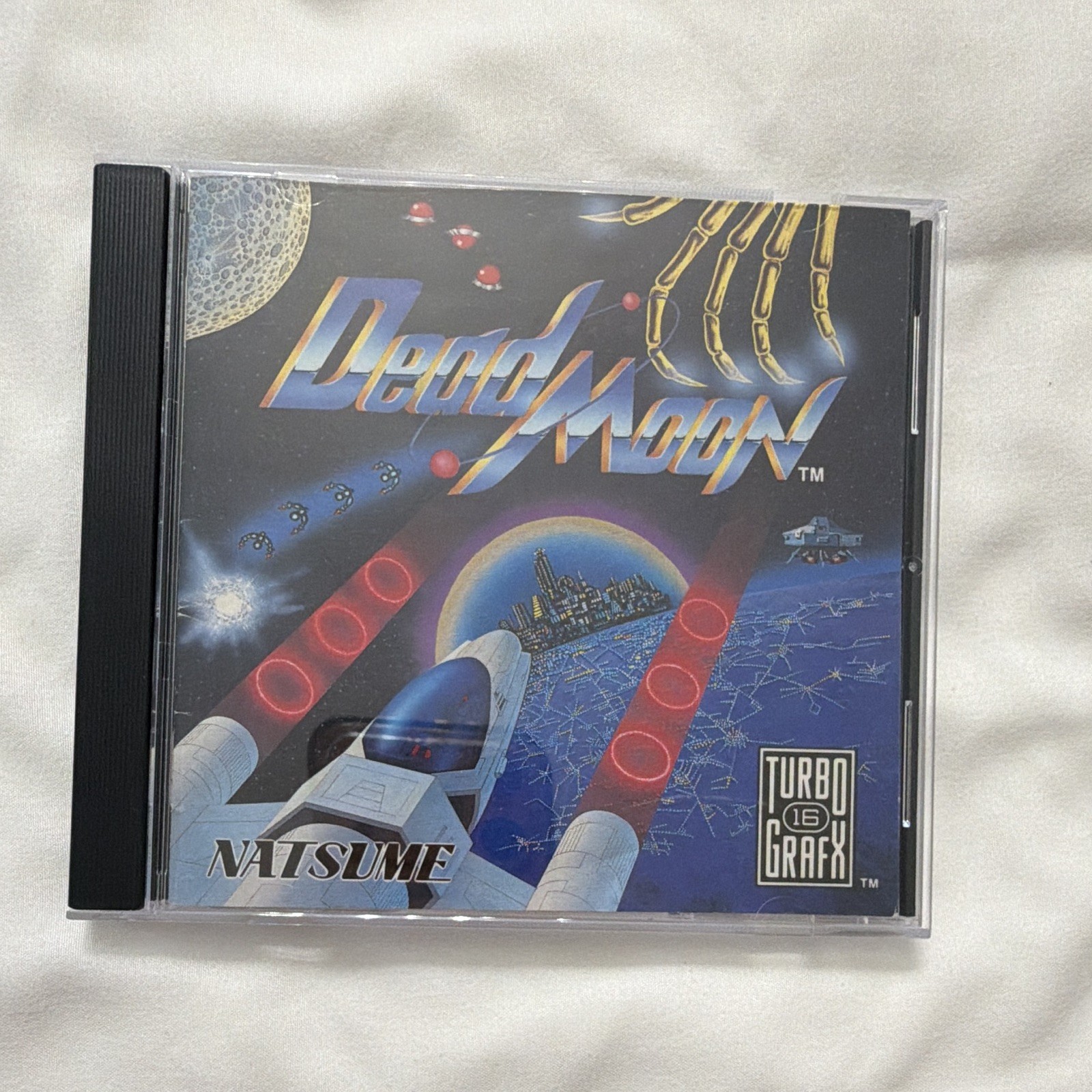 Natsume Dead Moon TurboGrafx-16 HuCARD Shooter 1992 Manual Included