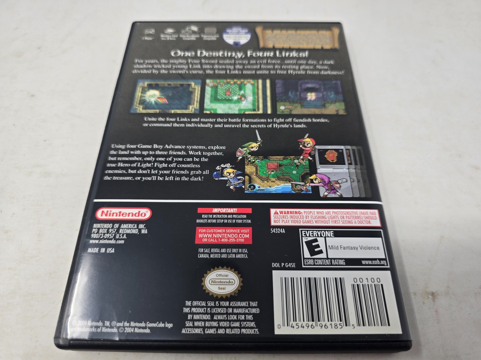 The Legend of Zelda: The Four Swords (Nintendo GameCube, 2004) Complete
