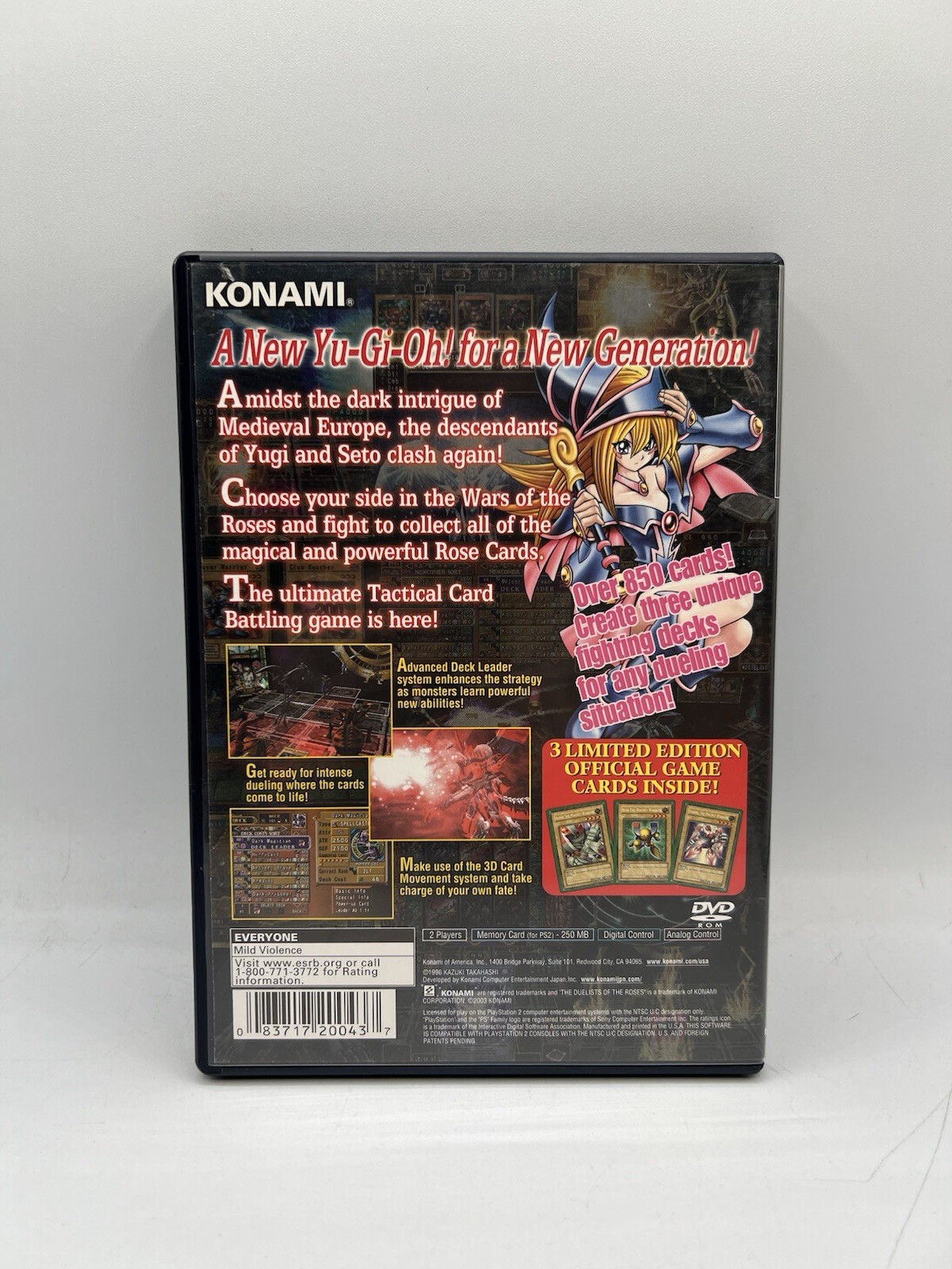 Yu-Gi-Oh The Duelists of the Roses PS2 PlayStation 2 Complete CIB