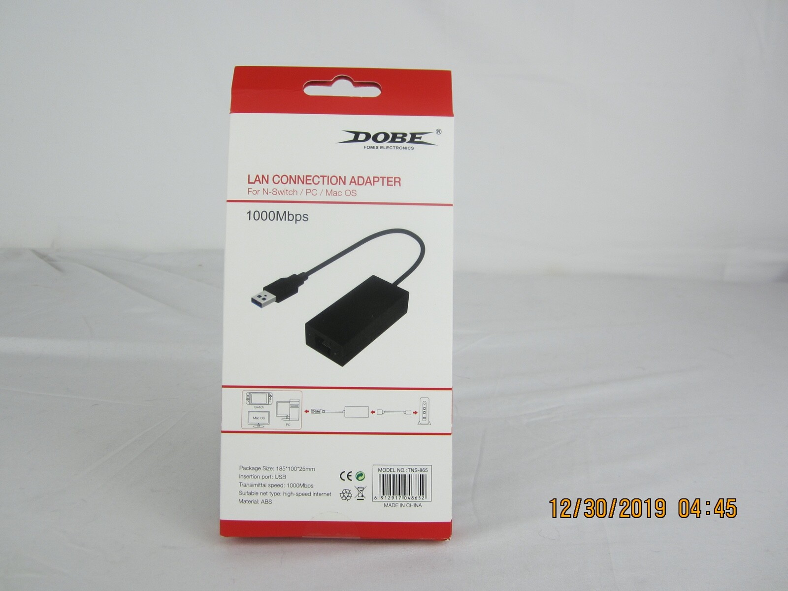 Dobe Wired Internet LAN Adapter For N-Switch/Pc/Mac Os