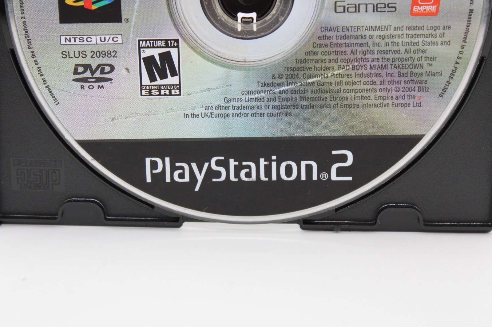 Refurbished PS2 Bad Boys Miami Takedown Disc Only Black Label Mint Good Clean