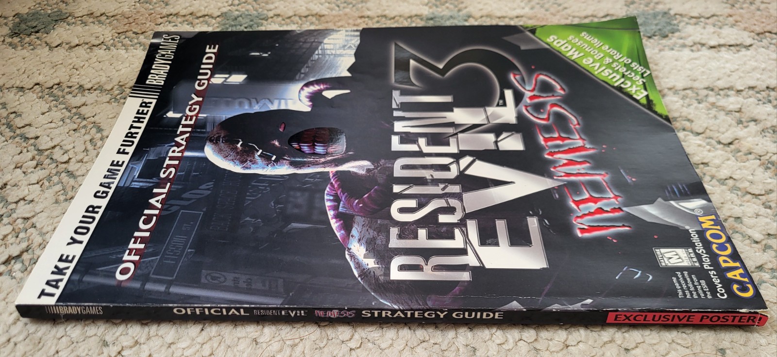 Resident Evil 3 Nemesis PS1 CIB Complete w/ Official Strategy Guide & Poster