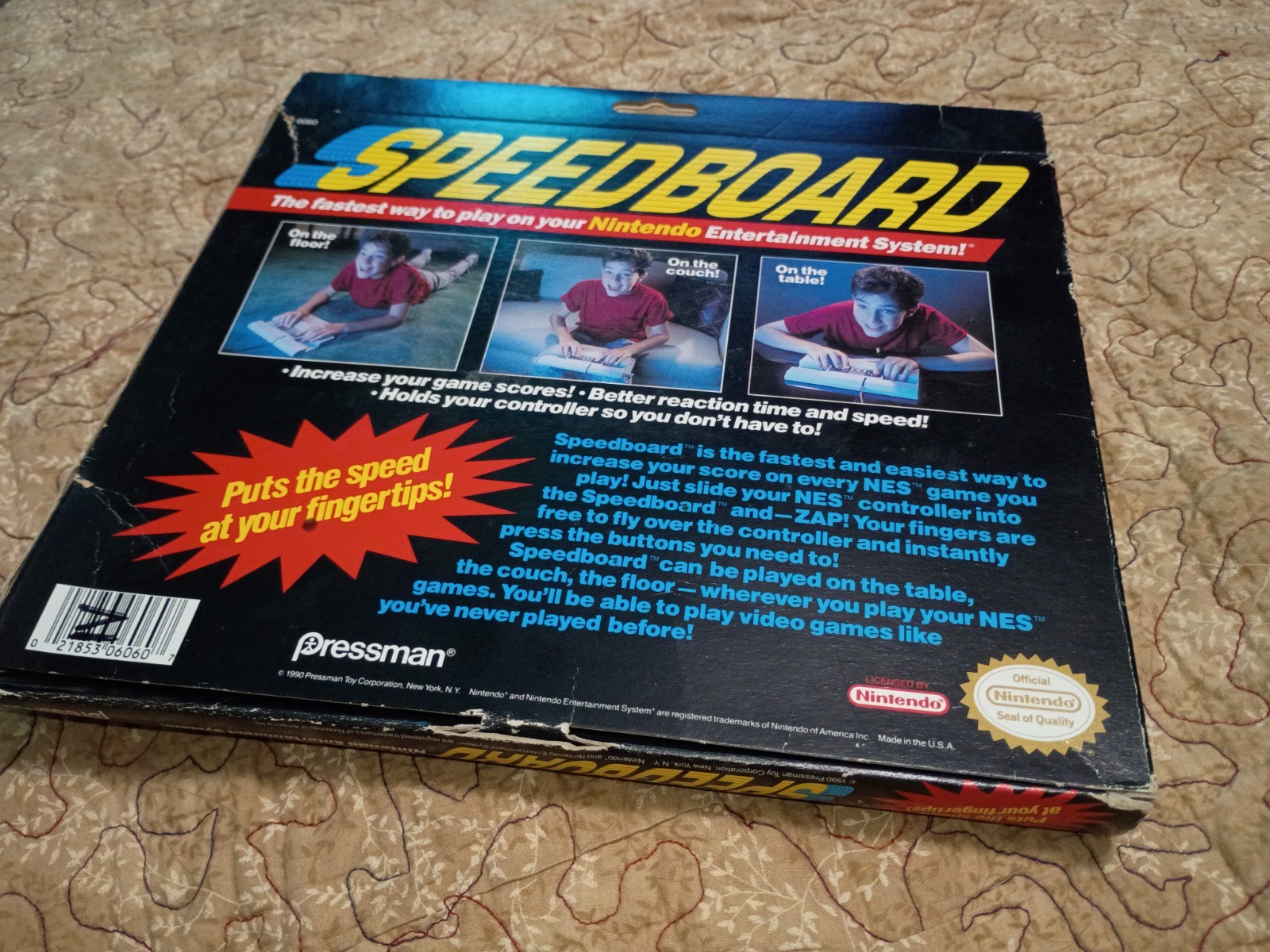 NES Pressman Speedboard – Vintage 1985. P.N 7598 With Box