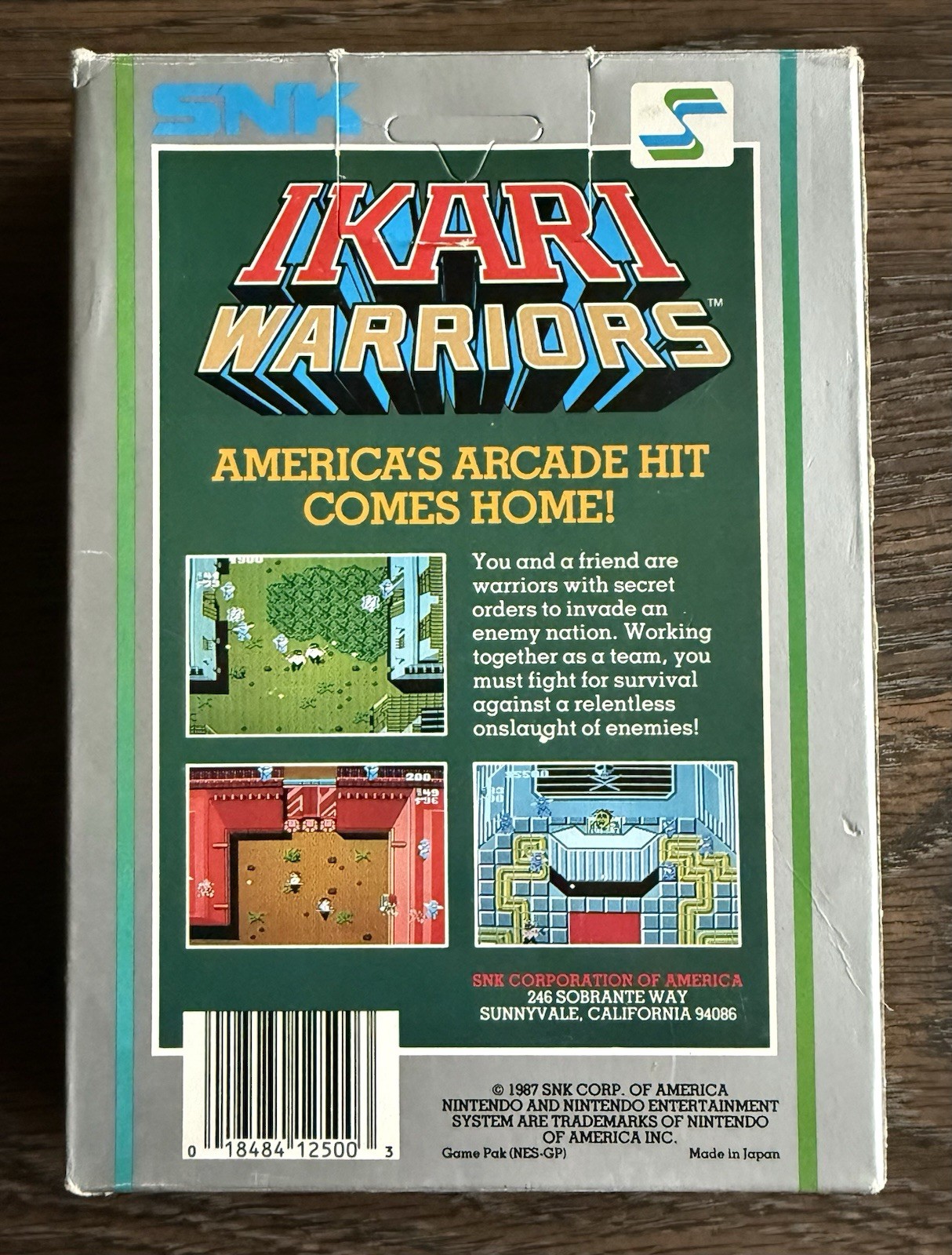 Ikari Warriors Hangtab BOX & FOAM ONLY (Nintendo, NES 1987) Combine Shipping