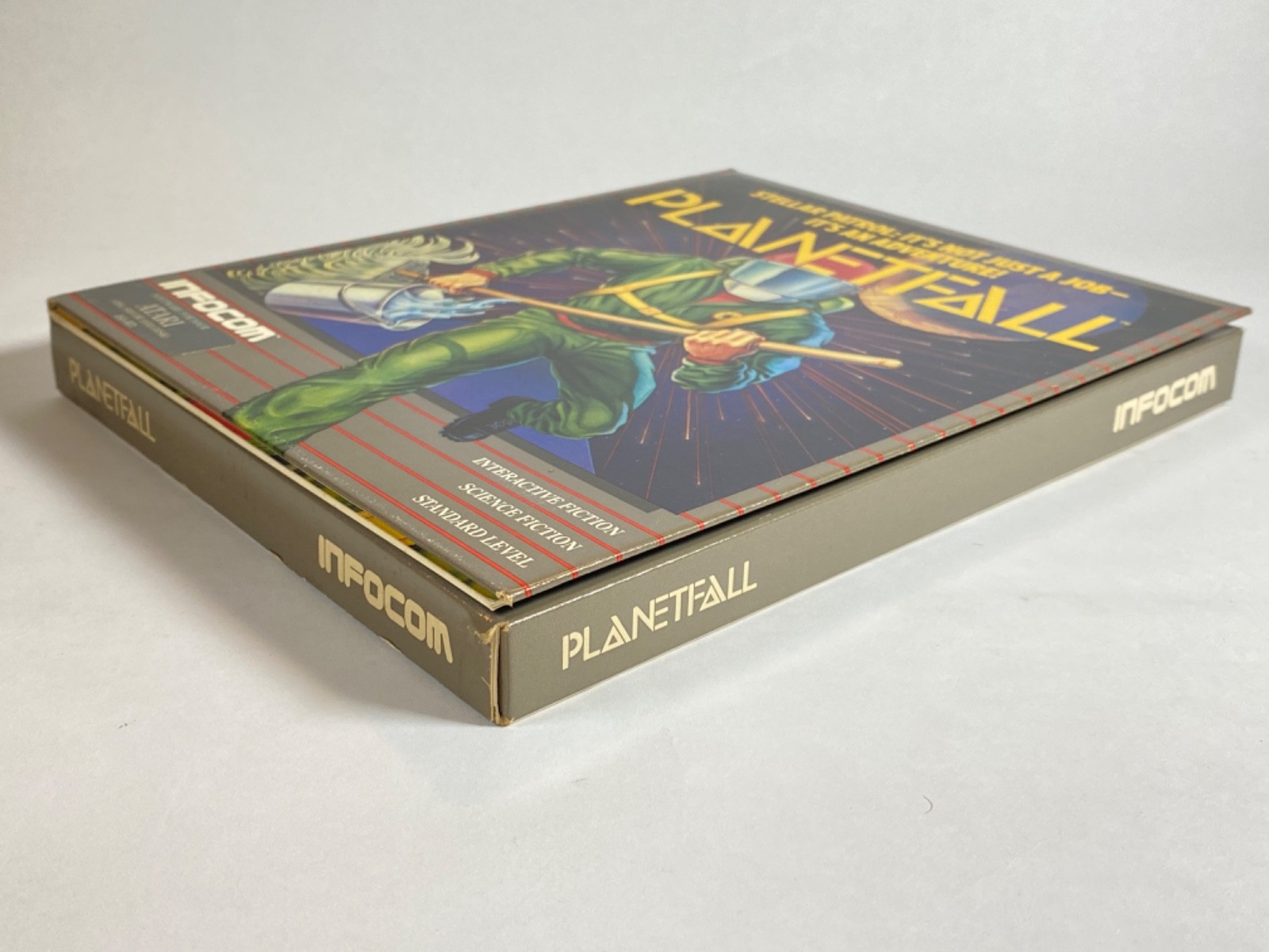 PLANETFALL INFOCOM Atari 400/800 COMPLETE w Feelies Inserts Postcards Folio!