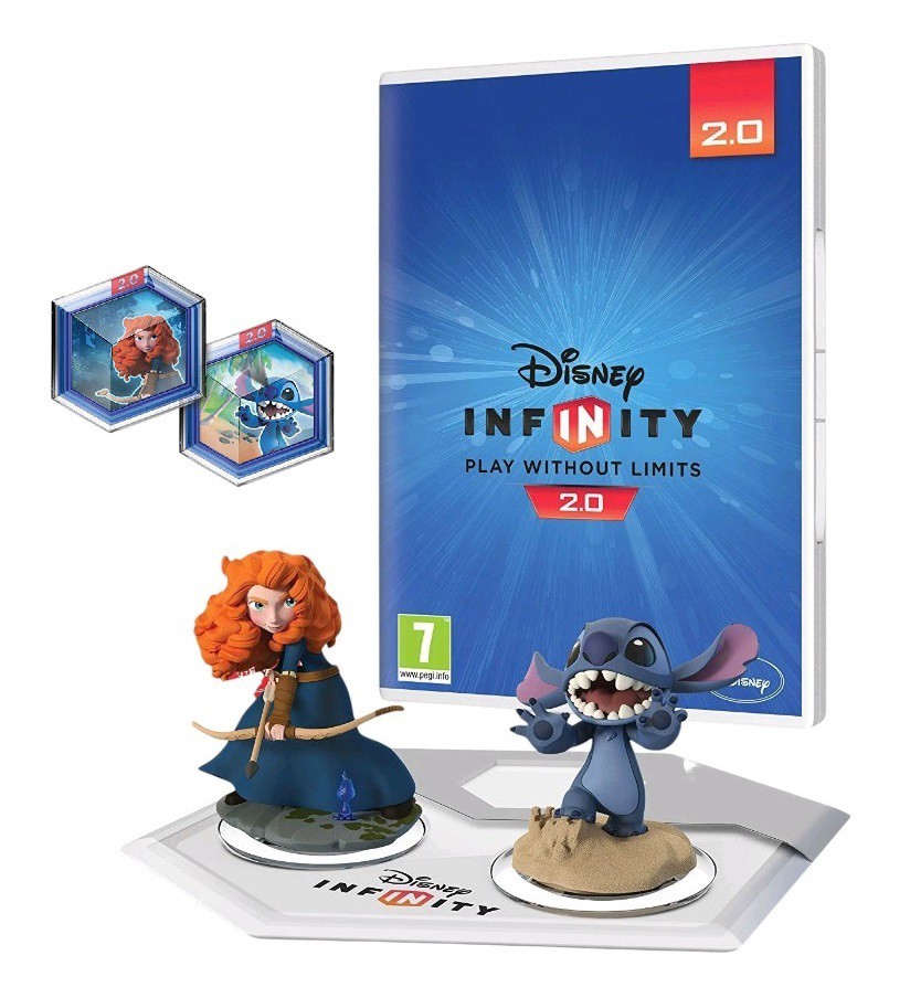 PS3 Disney Infinity 2.0 Toy Box Starter Pack PlayStation3 Disney Stitch&Merida