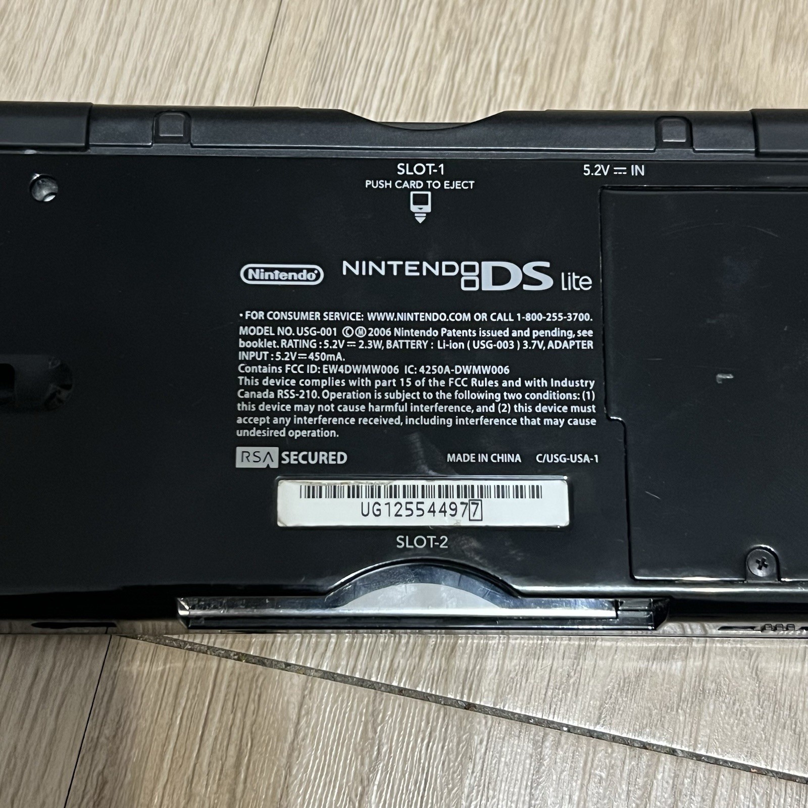Nintendo DS Lite Console USG-001 Black with Games And Charger