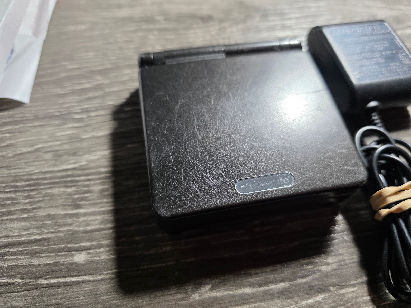 Nintendo Gameboy Advance GBA SP System Console Onyx Black AGS-001 W/ Charger