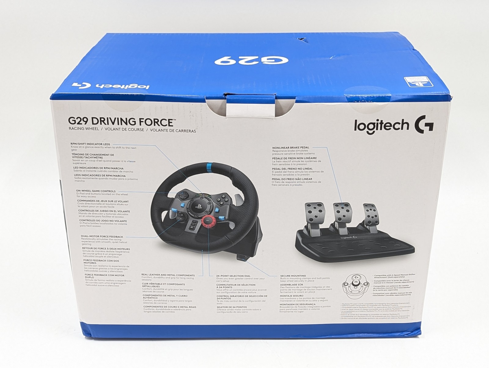 Logitech G29 Driving Force Racing Wheel w/Pedals For Console & PC (941-000110)