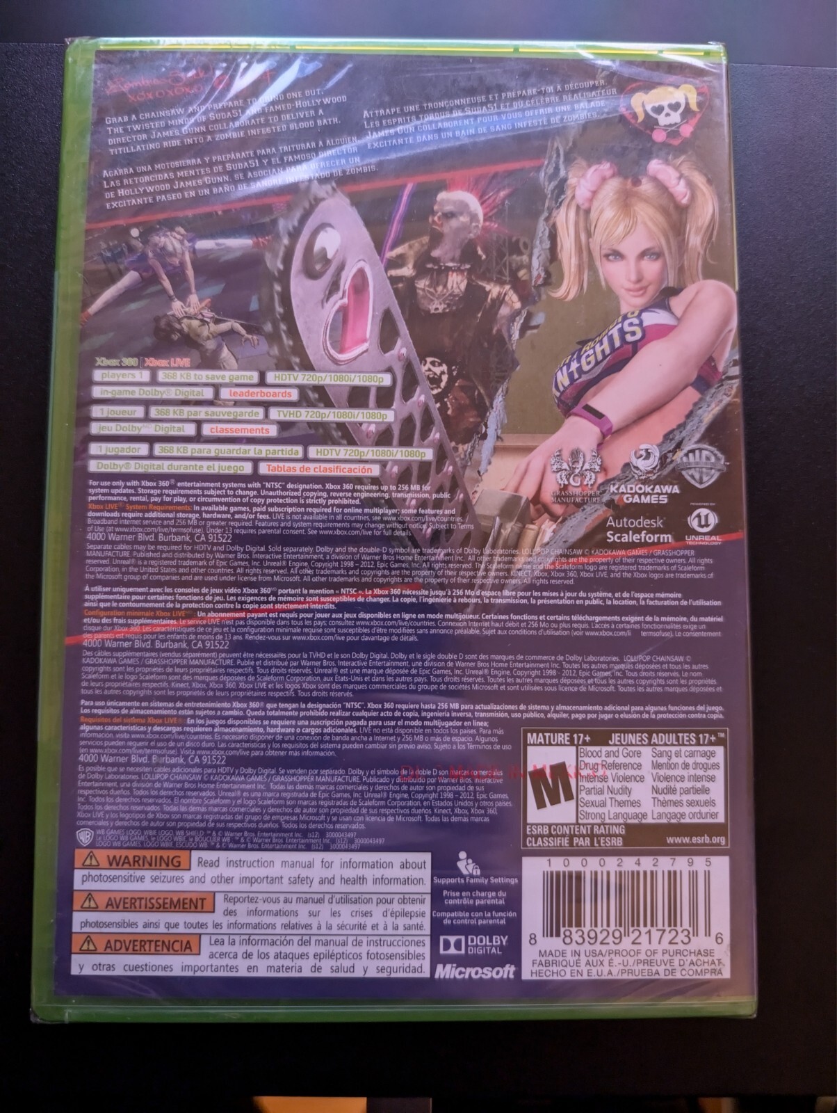 Lollipop Chainsaw New Sealed Game (Microsoft Xbox 360, 2012)