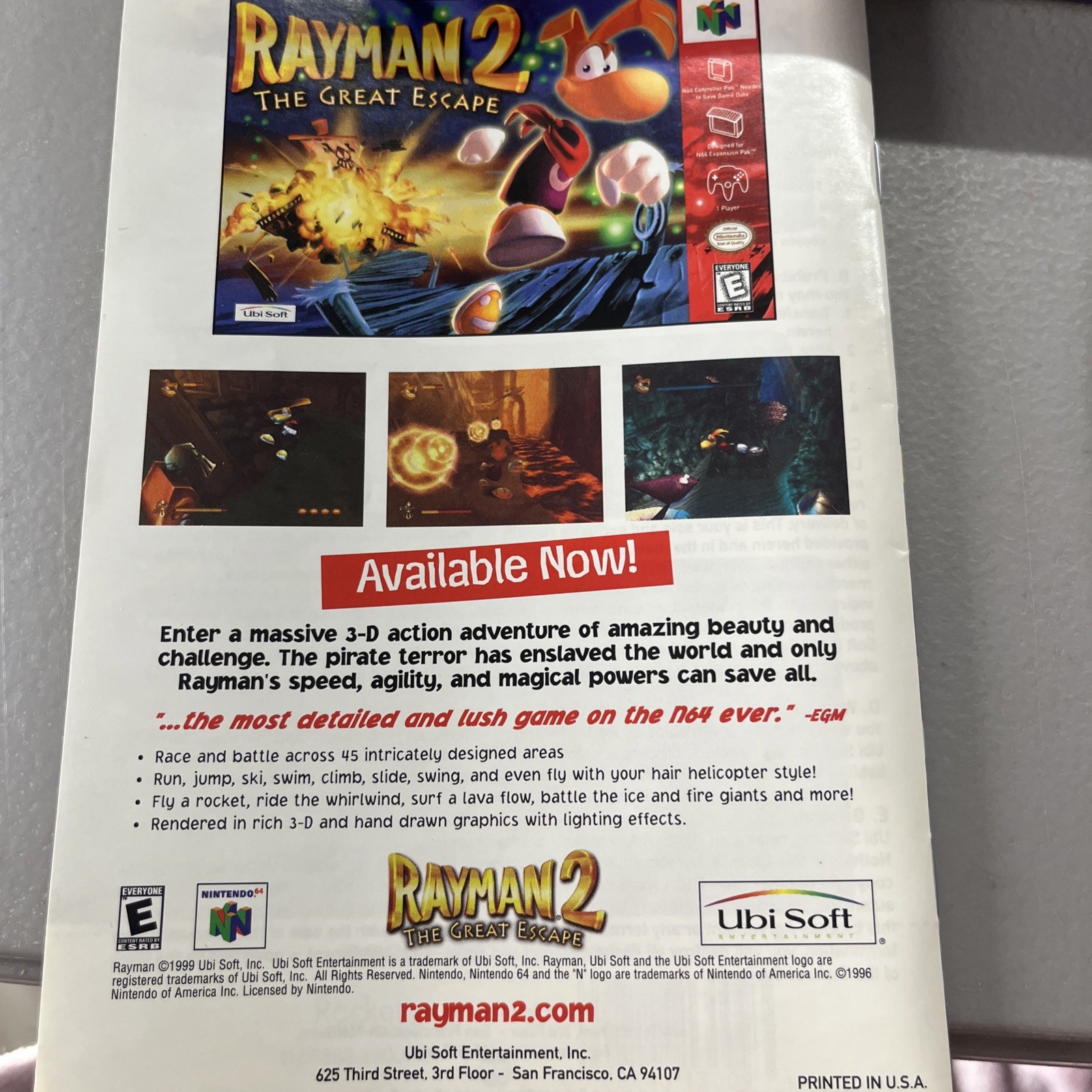 Rocket: Robot on Wheels (Nintendo 64 N64) w/ Reg Card CIB