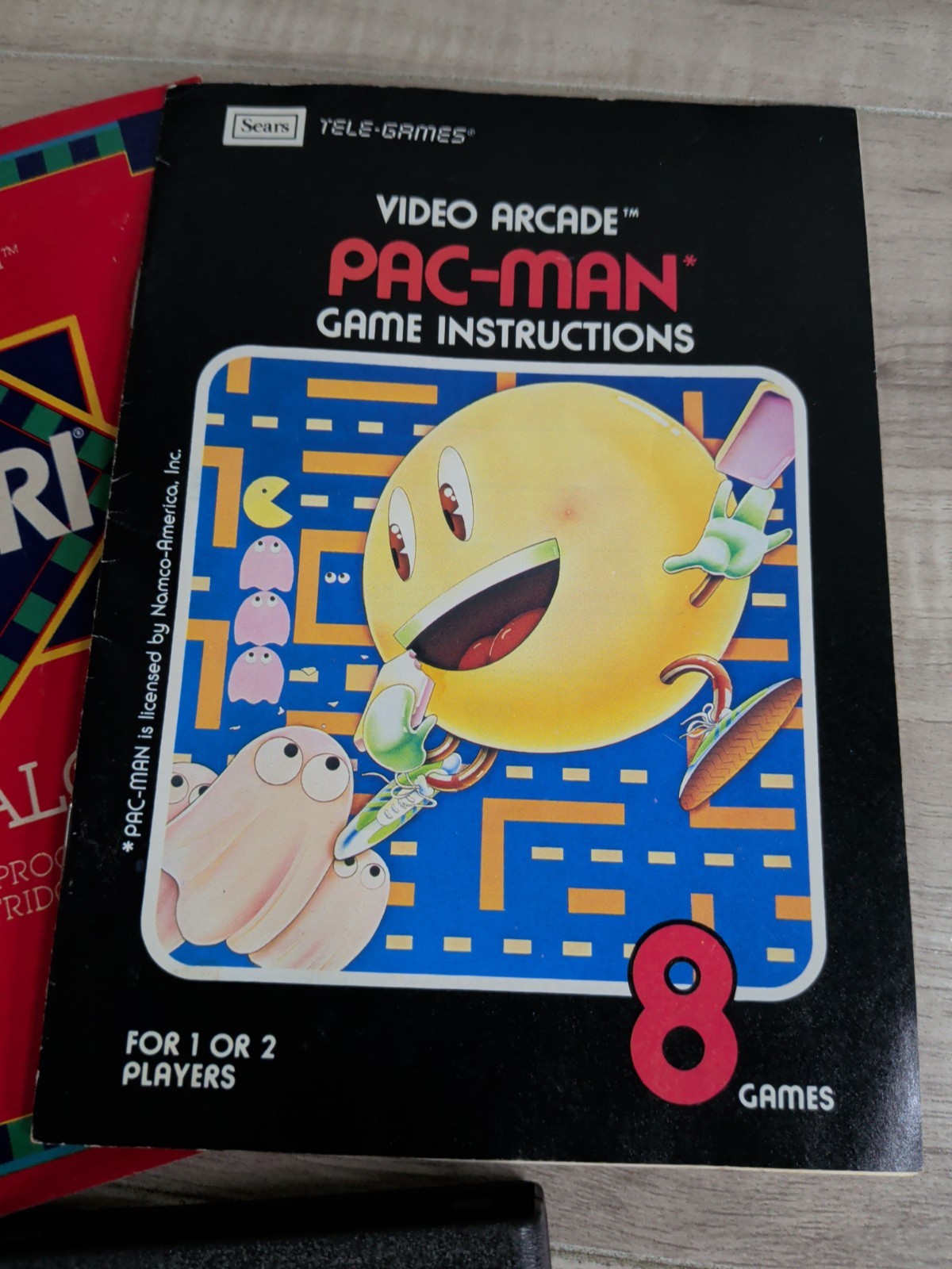 Atari 2600 Game PAC-MAN Sears Tele-Games Video Arcade 80s