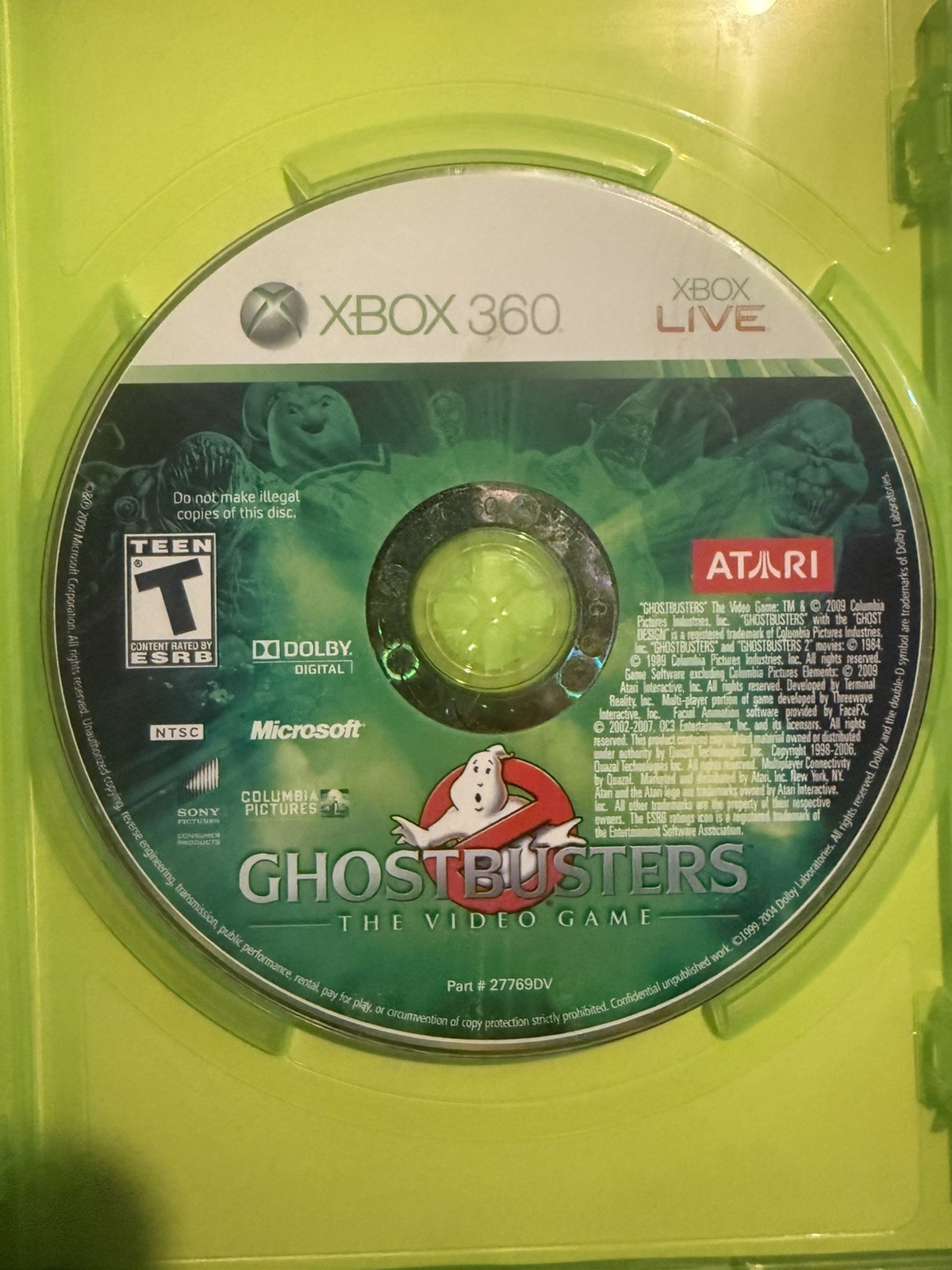 Ghostbusters: The Video Game — Slimer Edition (Microsoft Xbox 360) Disc Only
