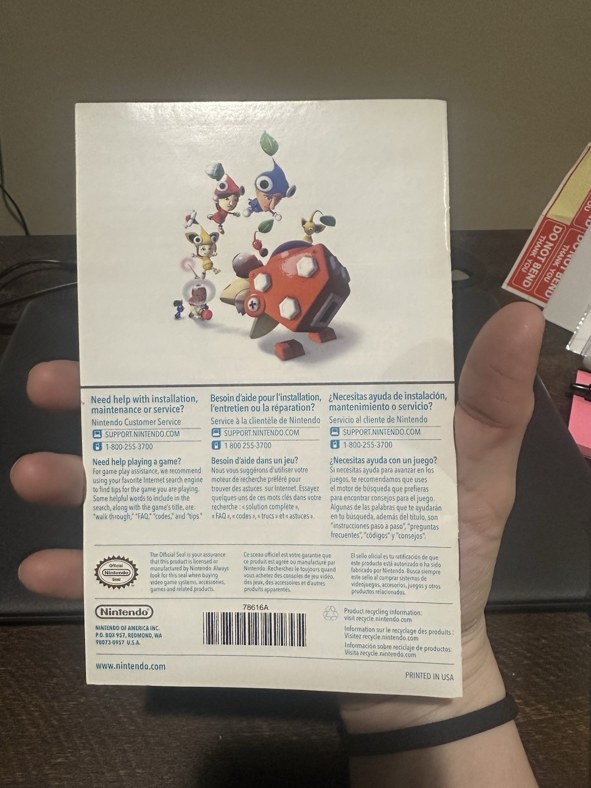 Nintendo WiiU Wii U Manual Only Nintendoland