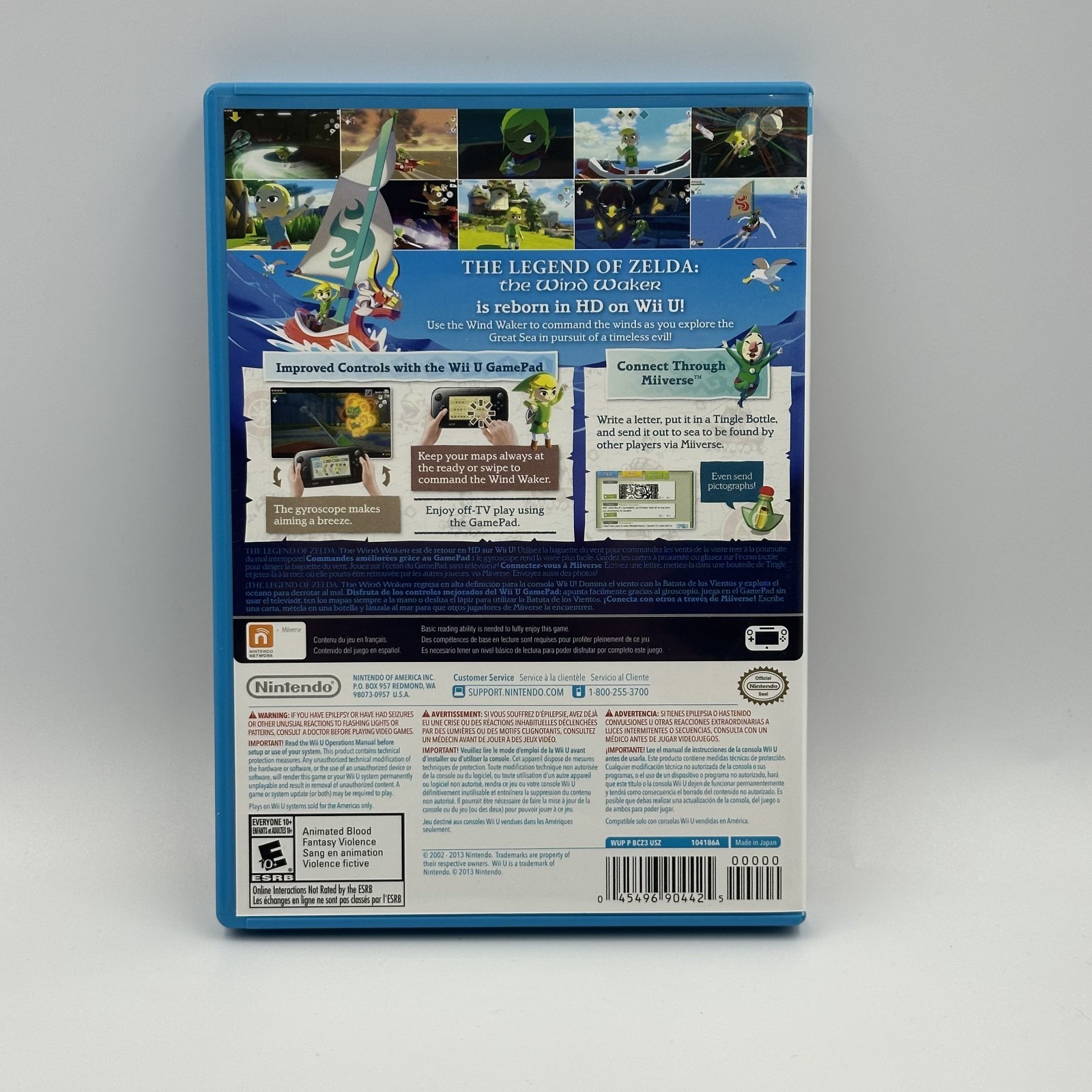 The Legend of Zelda: The Wind Waker HD (Nintendo Wii U, 2016) CIB