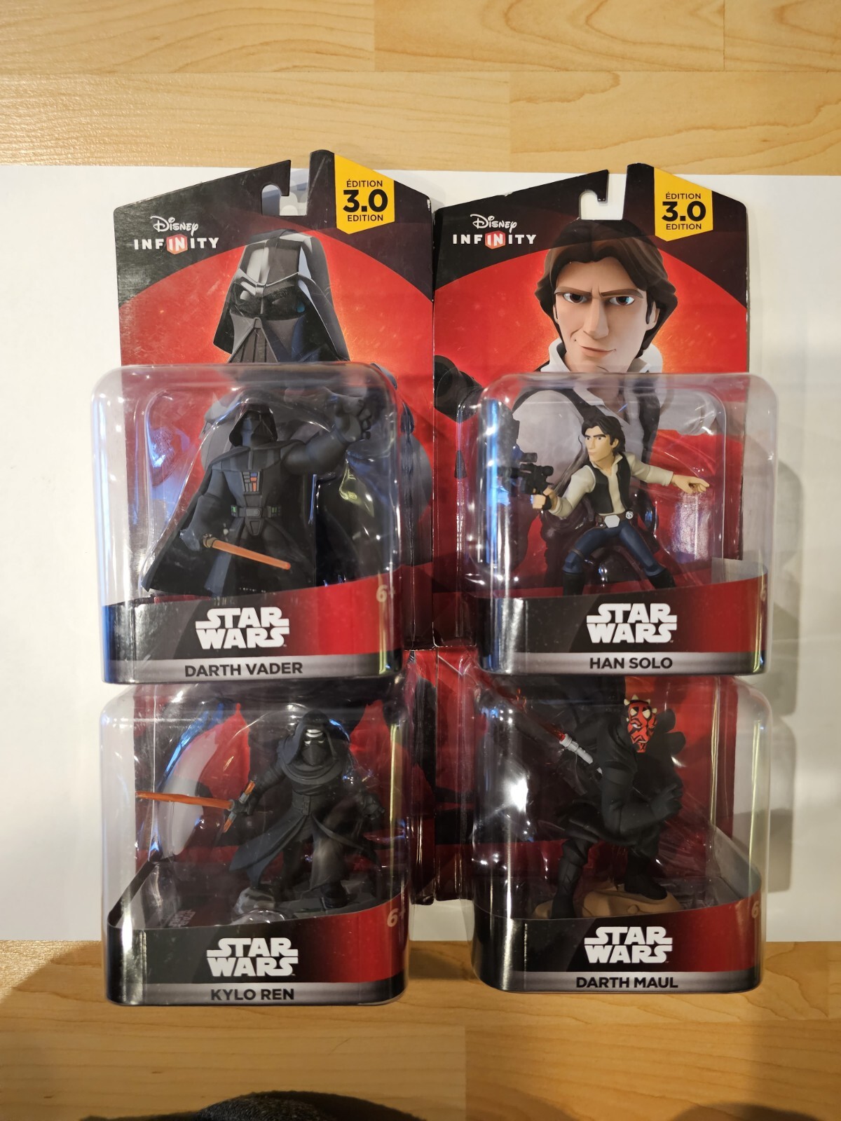 Disney Infinity 3.0 Star Wars Darth Vader, Darth Maul, Han Solo, Kylo Ren
