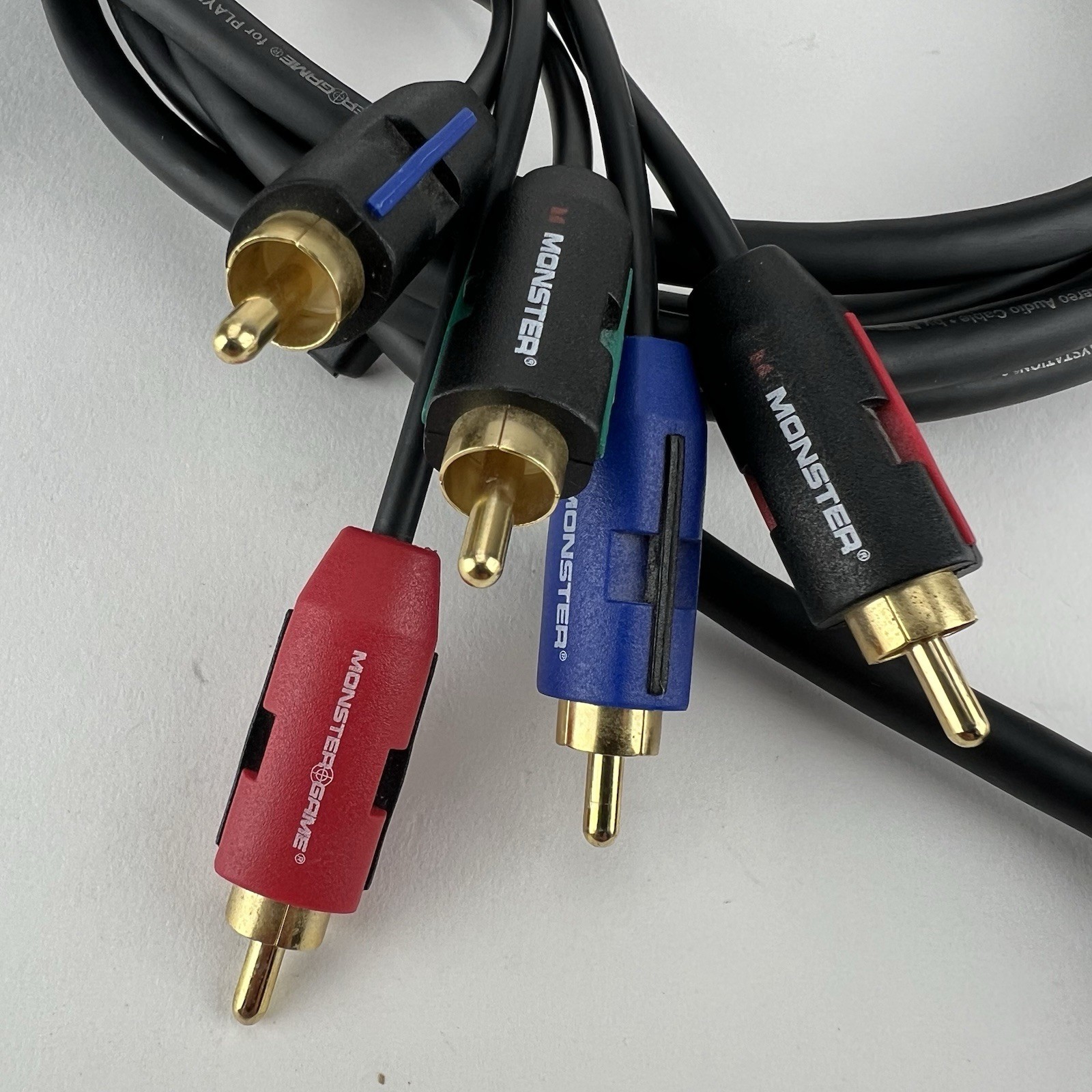 Monster Game 8ft Component AV Cable Gold Plated Tip for Sony PlayStation 1,2,3