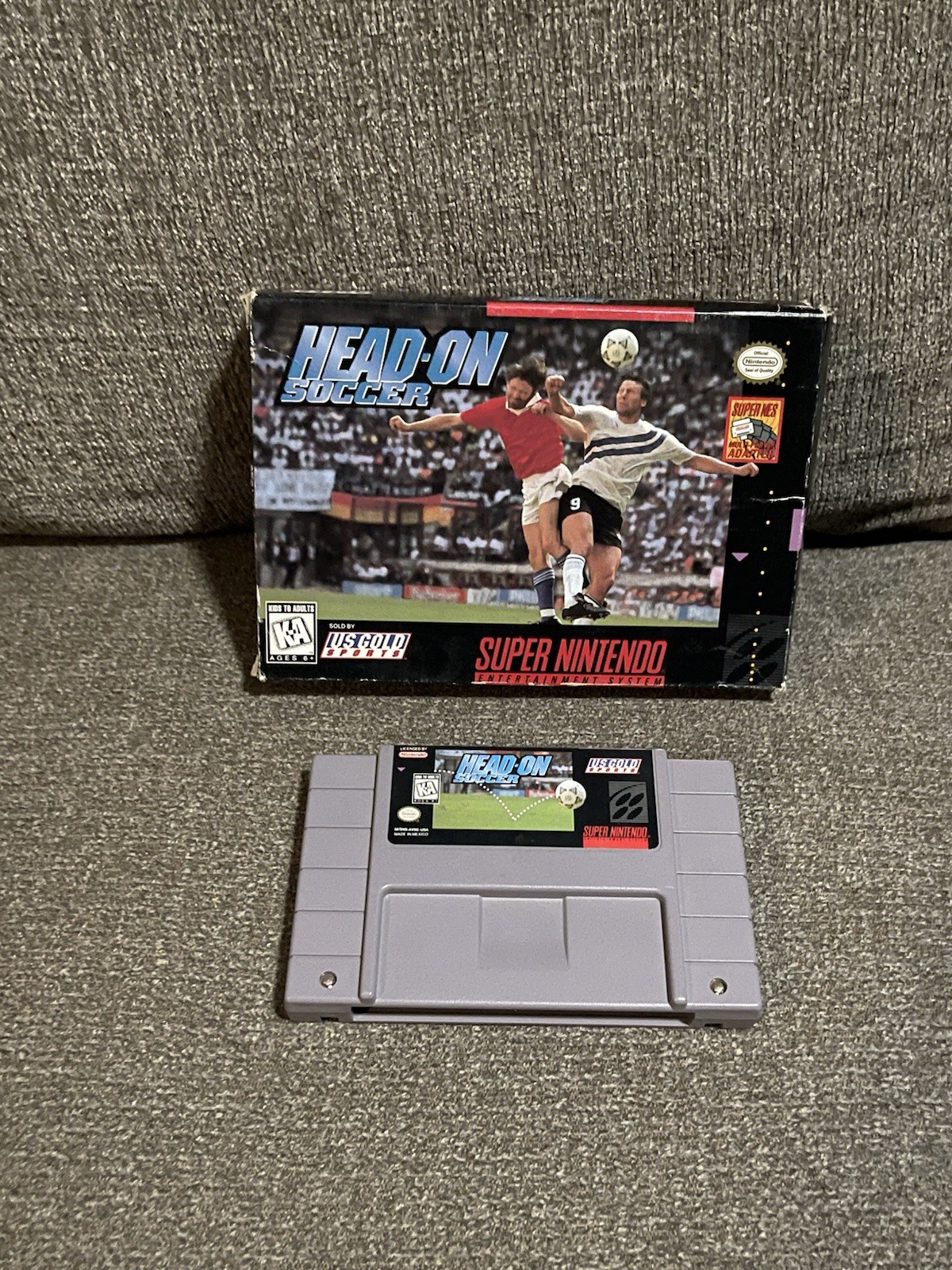 Head-ON Soccer (SNES) Super Nintendo US Gold 1995