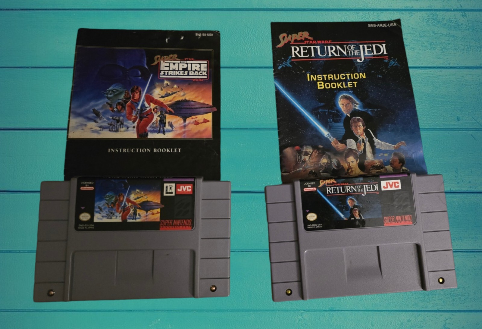 Star Wars 2 pack Bundle!! *SNES – Super Nintendo* 2MANUALS&2GAMES. Make An Offer