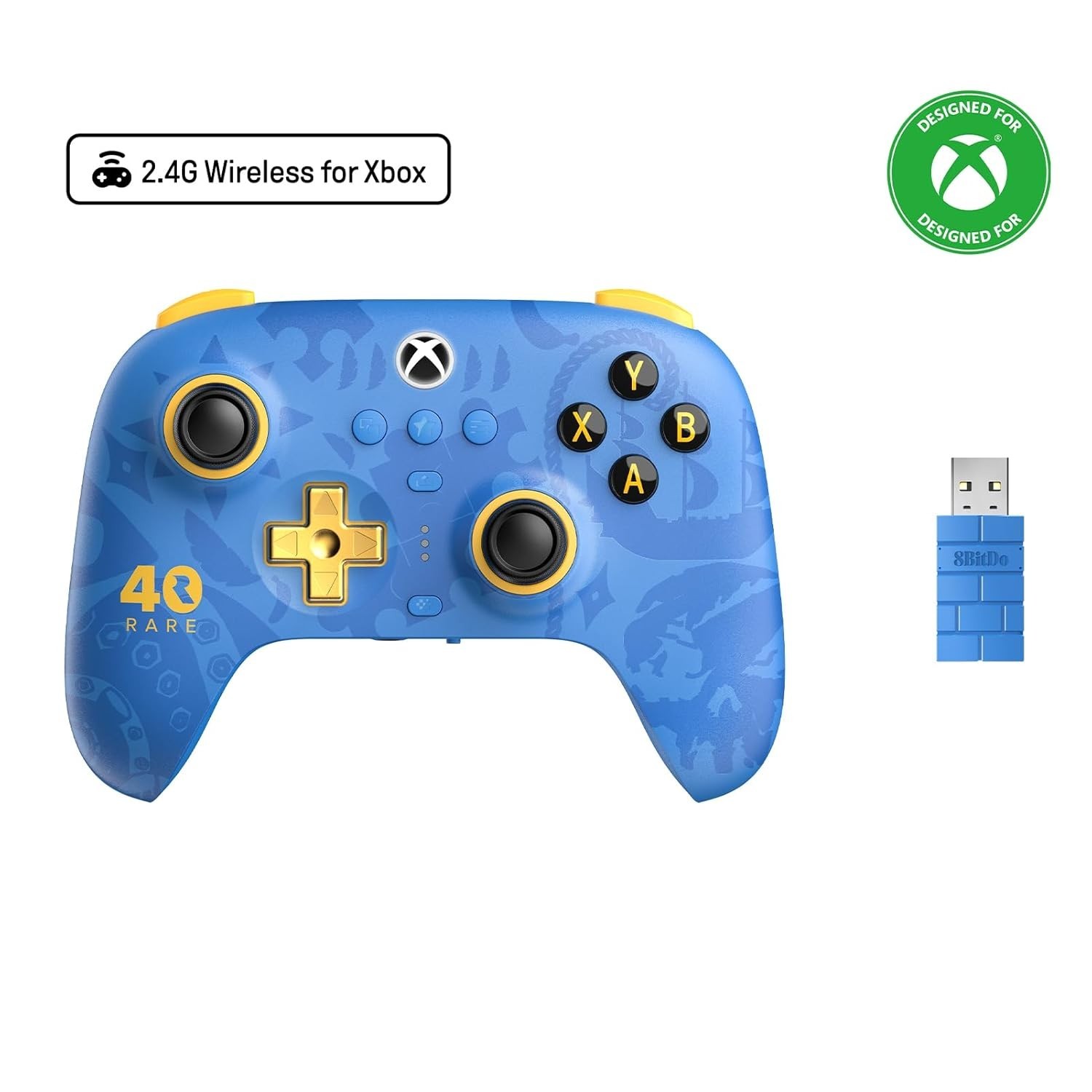 Rare 40th Anniversary Bluetooth Wireless Xbox Controller with Pro Back Buttons