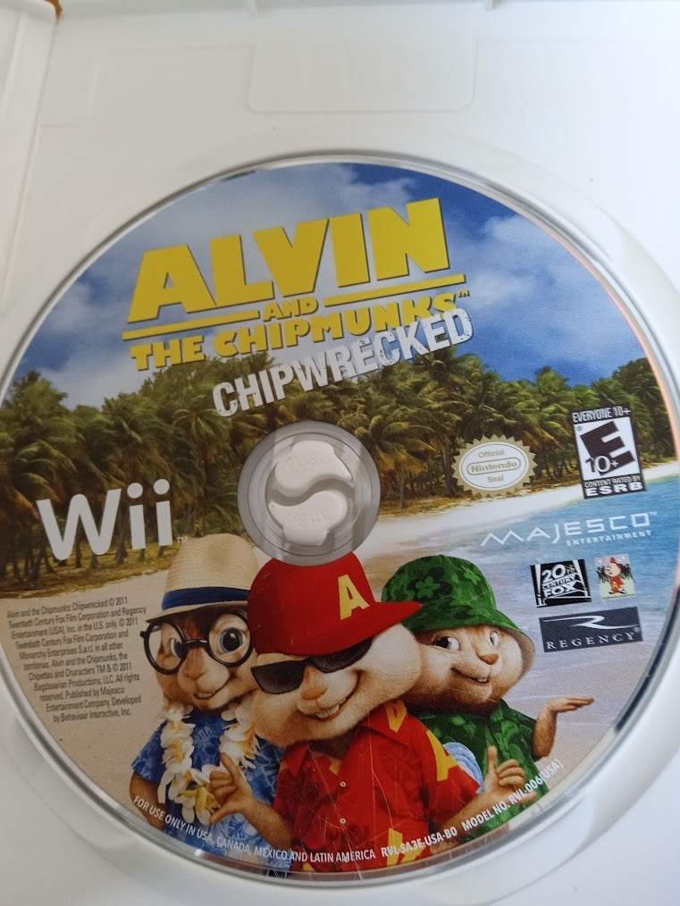 Alvin and the Chipmunks: Chipwrecked (Nintendo Wii, 2011) Complete