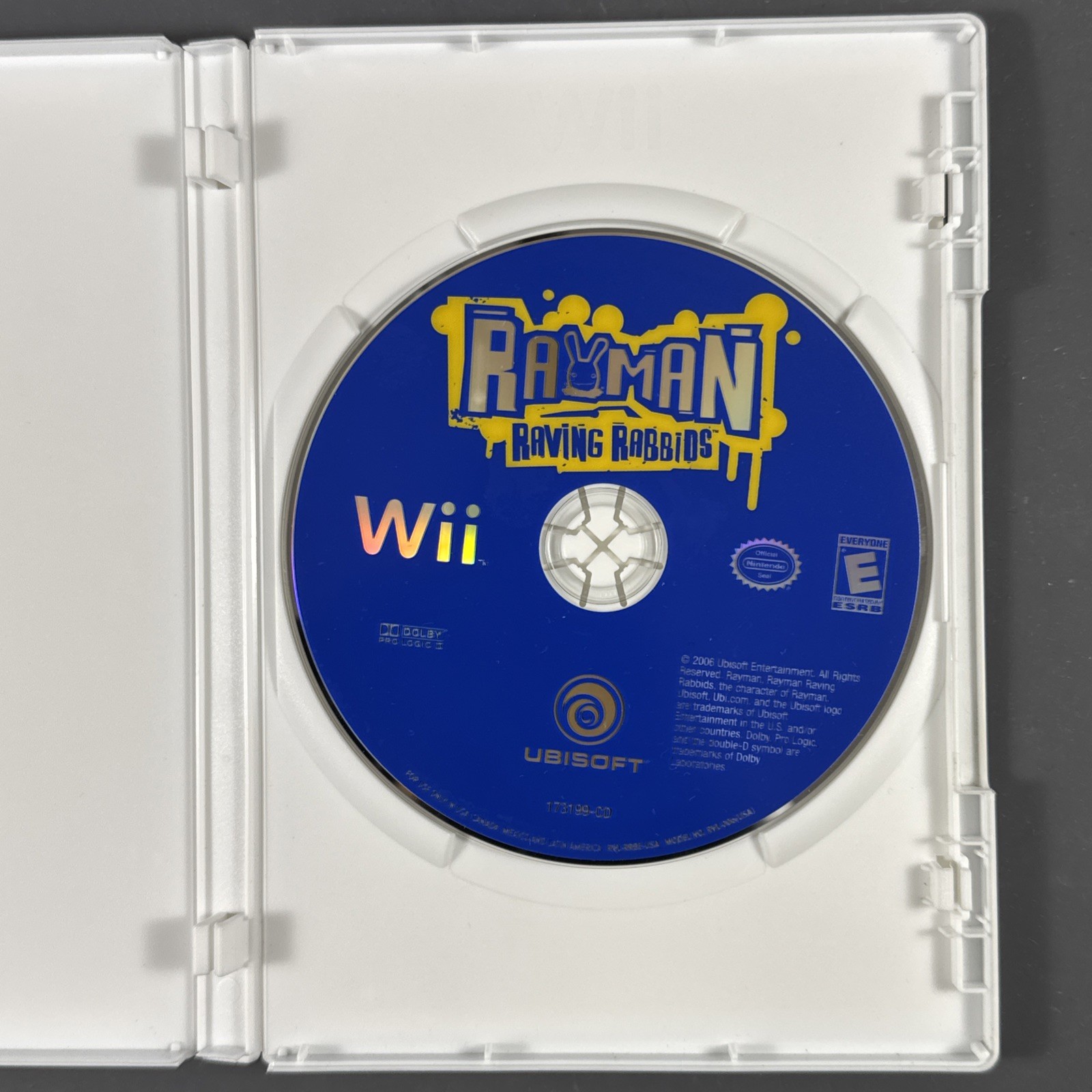 Rayman Raving Rabbids Nintendo Wii Game & Case Tested