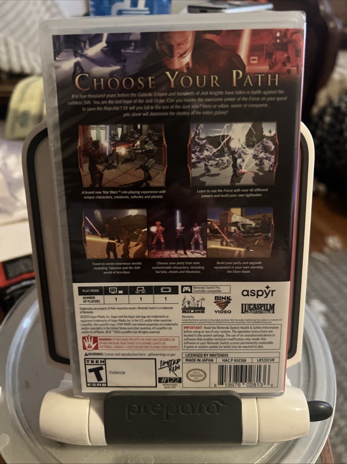 Star Wars Knights of the Old Republic VHS Collectors Edition (Switch) LRG #122