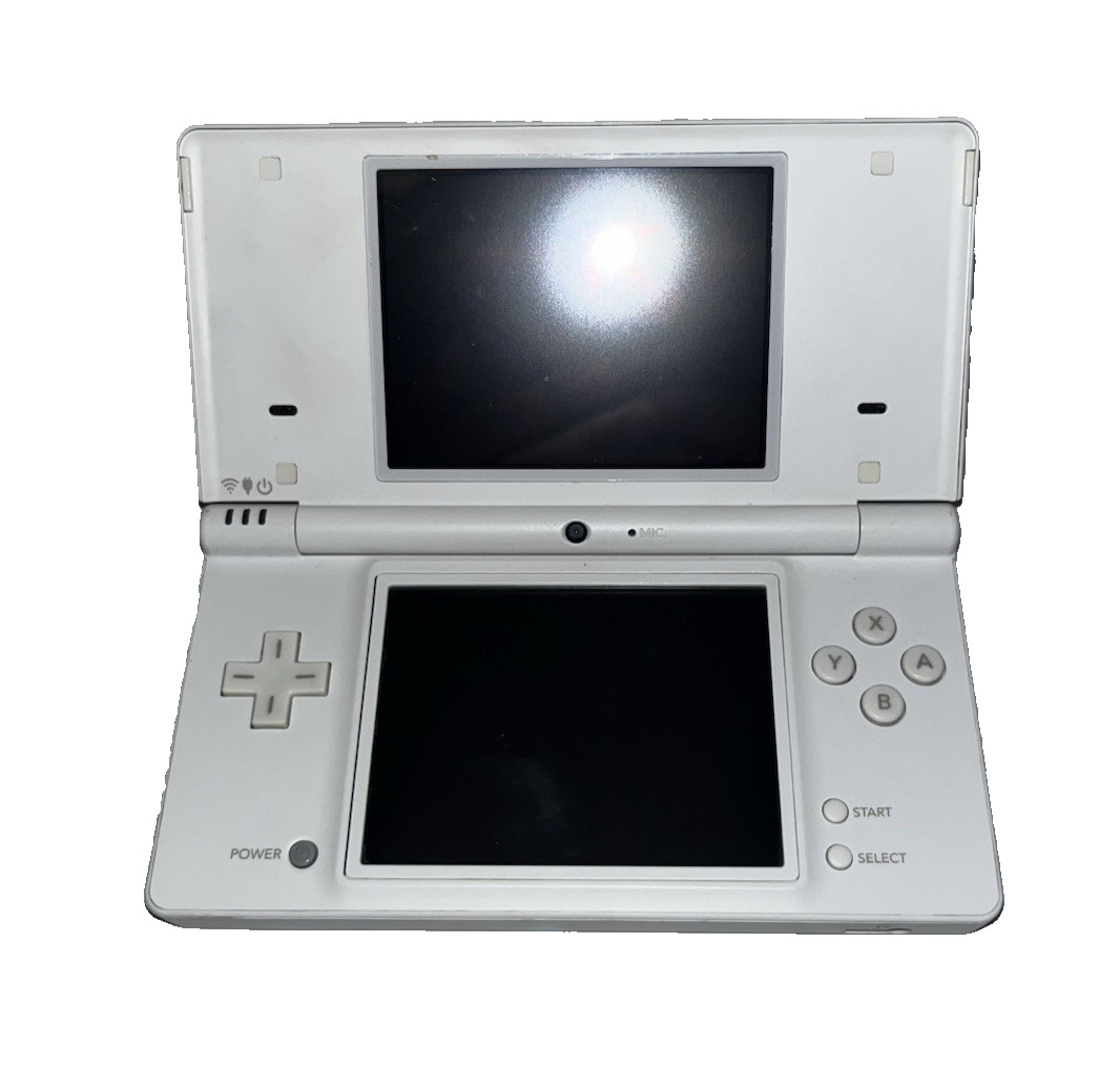 Nintendo DSi Handheld Game Console + Charger & Stylus White tested