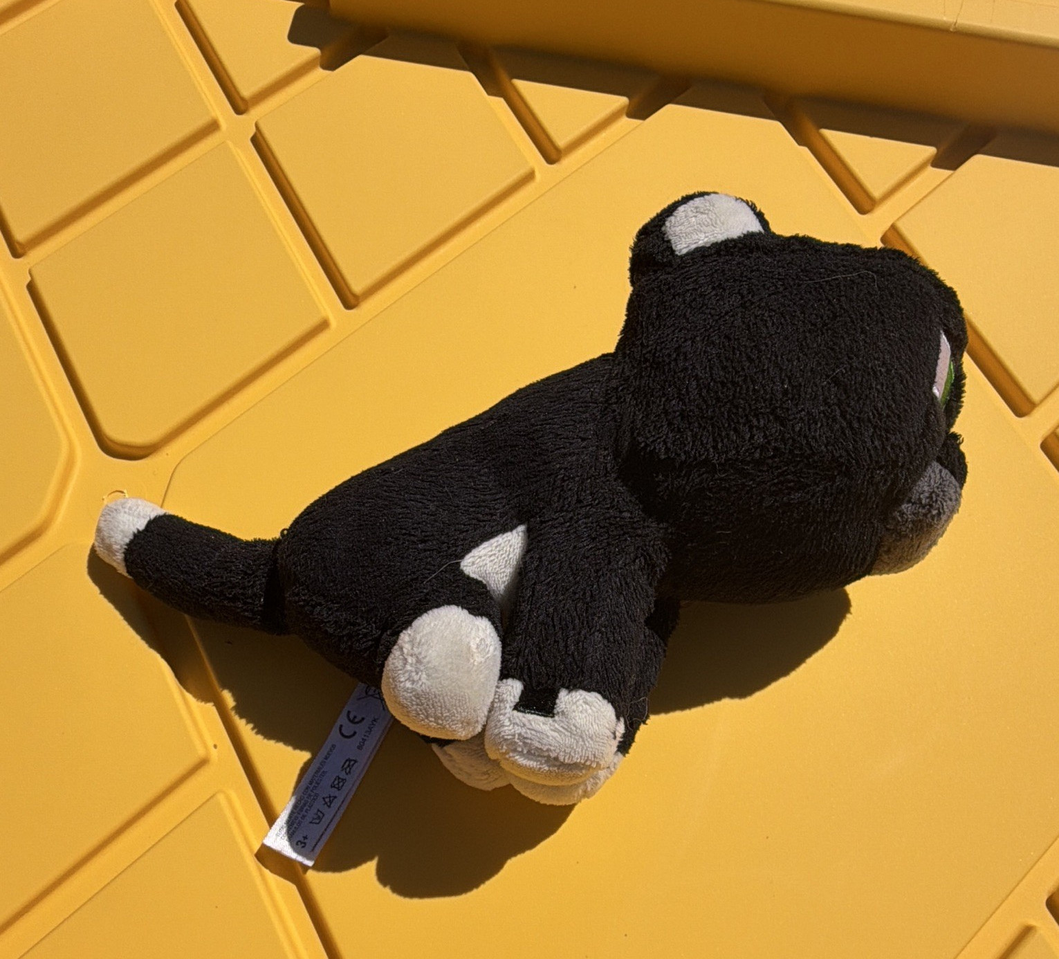 Mojang Minecraft Cat Plush Stuffed Animal Toy Black & White, 2018 Minecraft