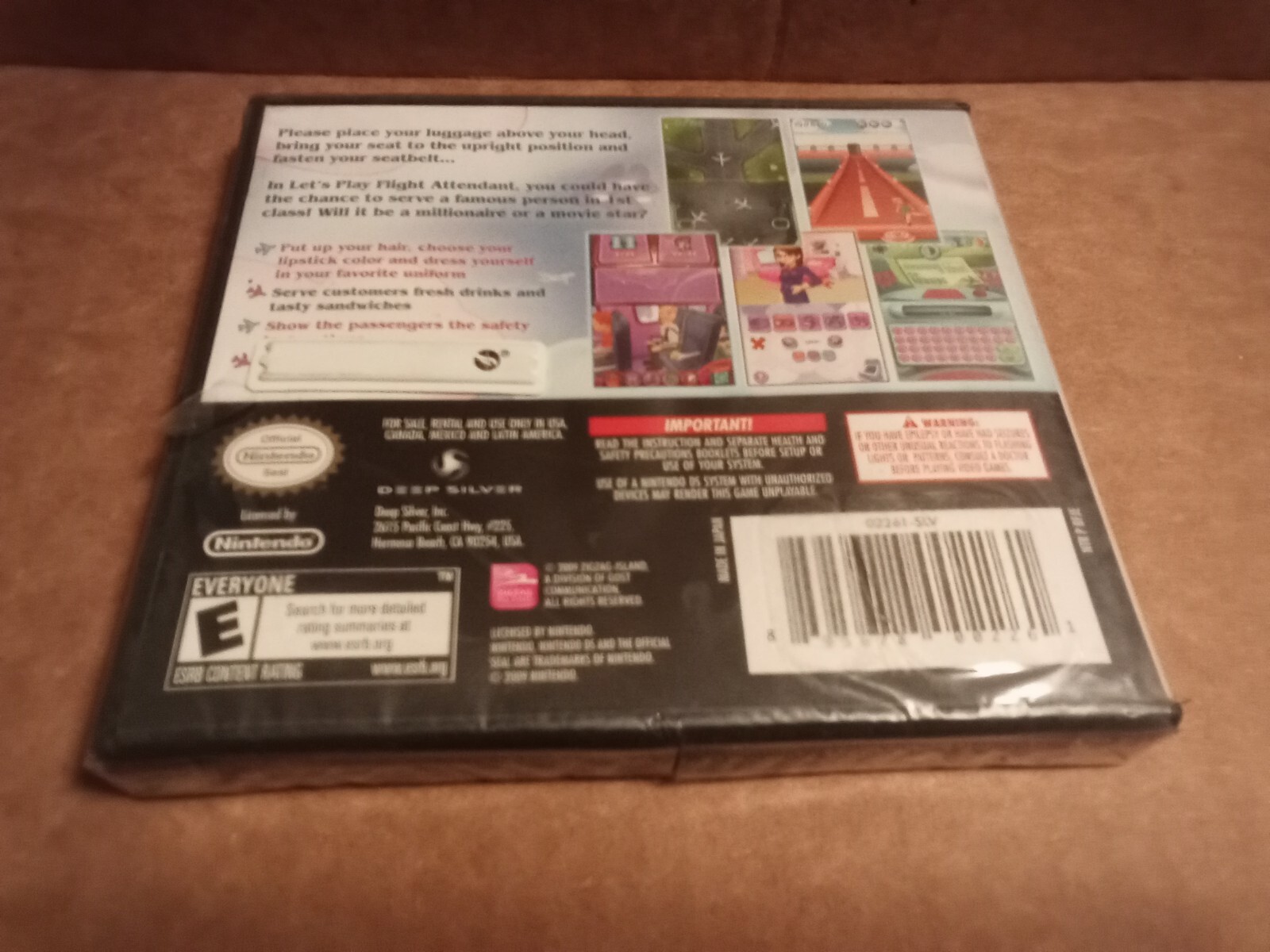 Let’s Play Flight Attendant DS Nintendo Brand New & Sealed