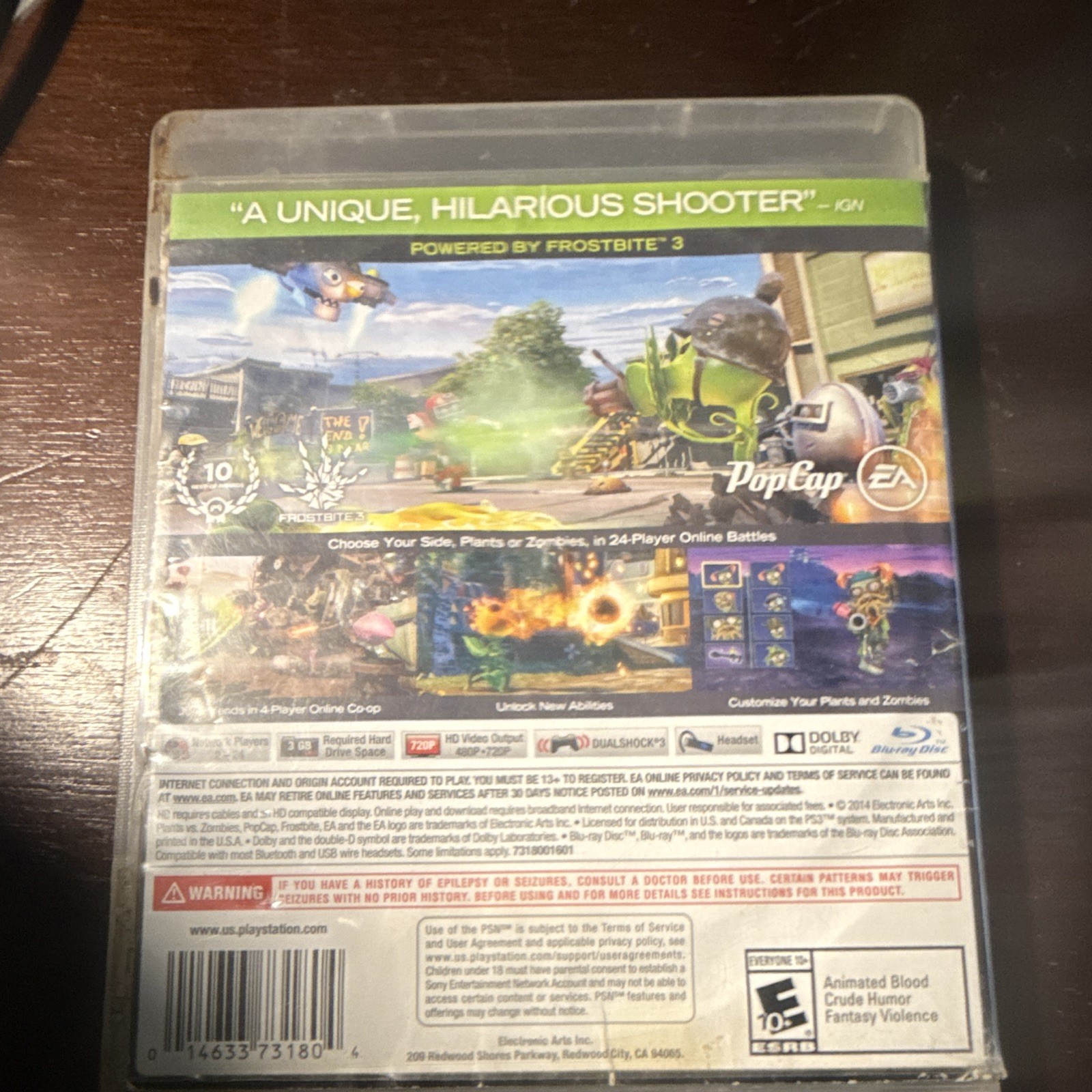 Electronic Arts Plants vs. Zombies: Garden Warfare PS3 E10+ NTSC Online Shooter