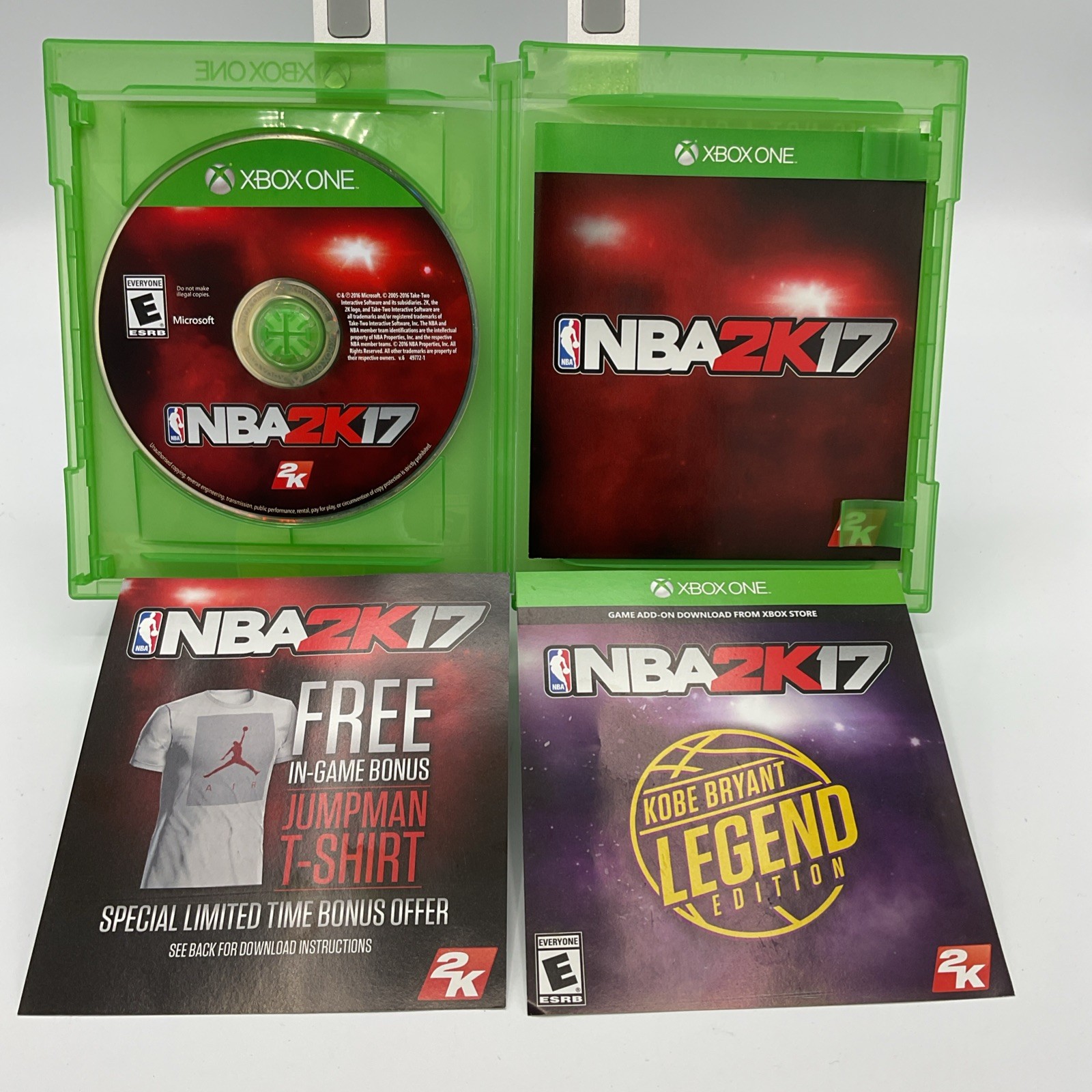 NBA 2K17: Legend Edition(Xbox One,2016)(C.I.B.) Case Broken Spot(CODE EXPIRED)