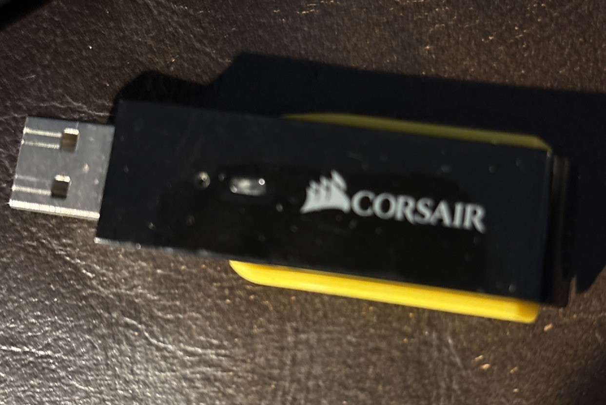 Corsair Headset Wireless Gaming And VOIP Calls Works Well. Few Scuffs.