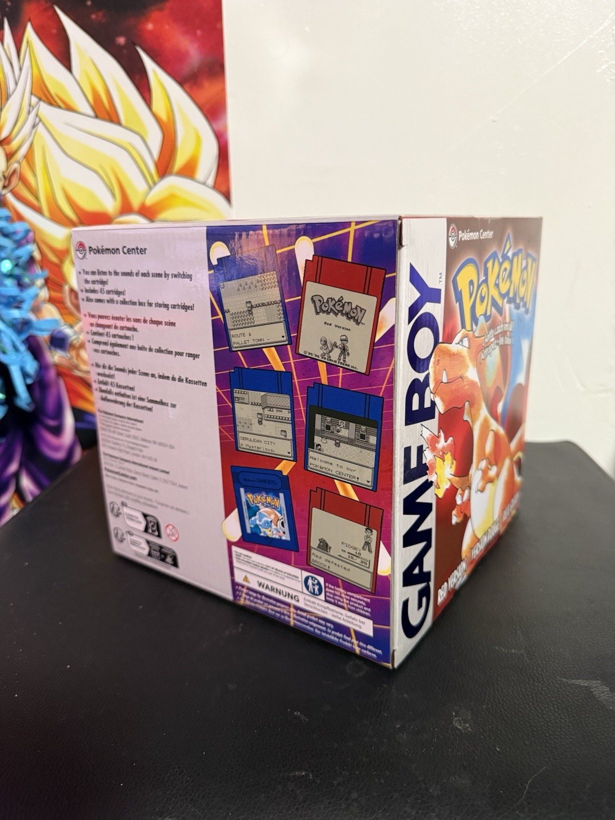 Pokemon Center Red & Pokémon Blue Game Music Collection Game Boy Jukebox In Hand