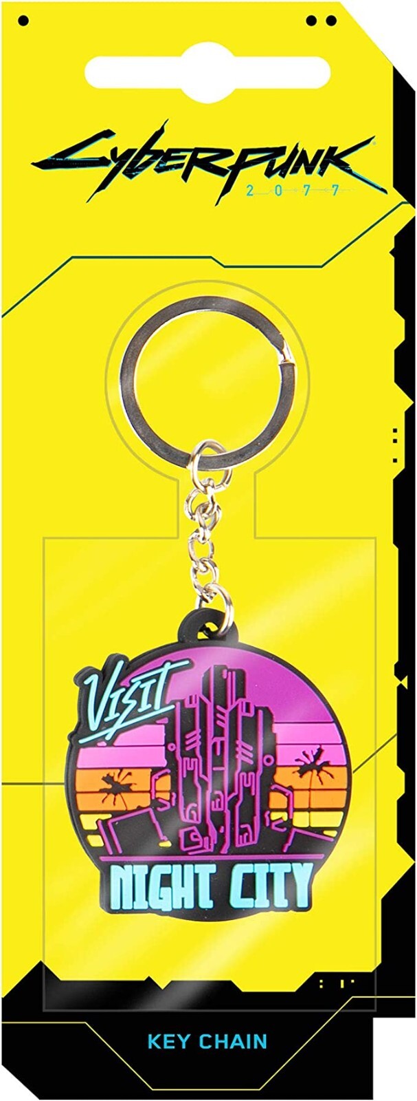 Cyberpunk 2077 Set of 3 Keychains Logo Johnnys Guitar Night City Phantom Liberty