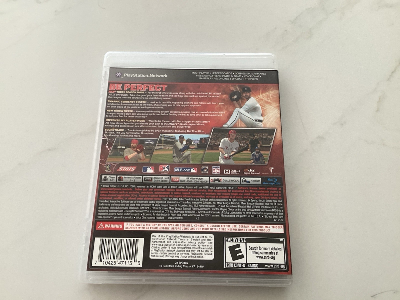 Major League Baseball 2K12 (Sony PlayStation 3, 2012)