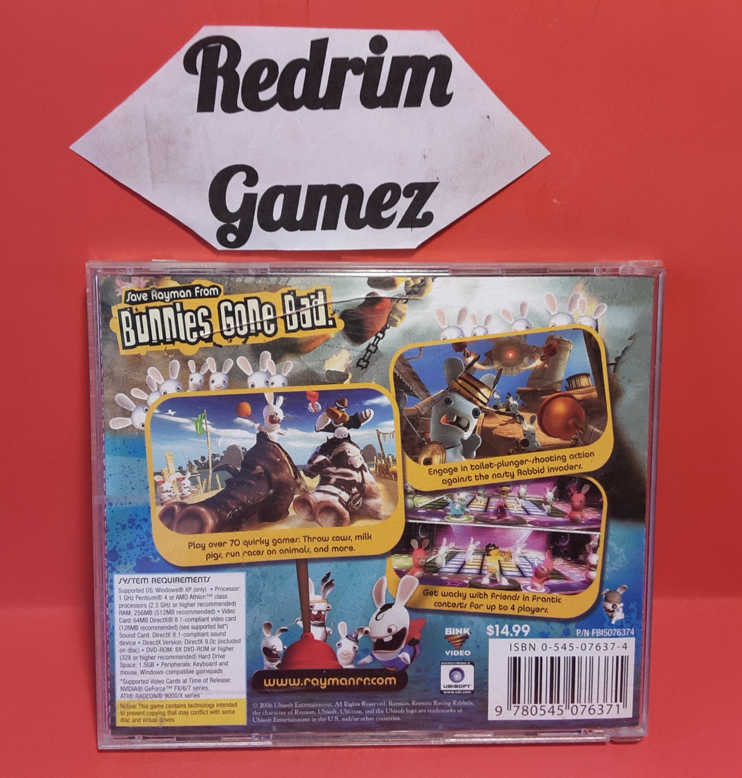 Rayman Raving Rabbids Windows PC CD-Rom Video Games Ubisoft