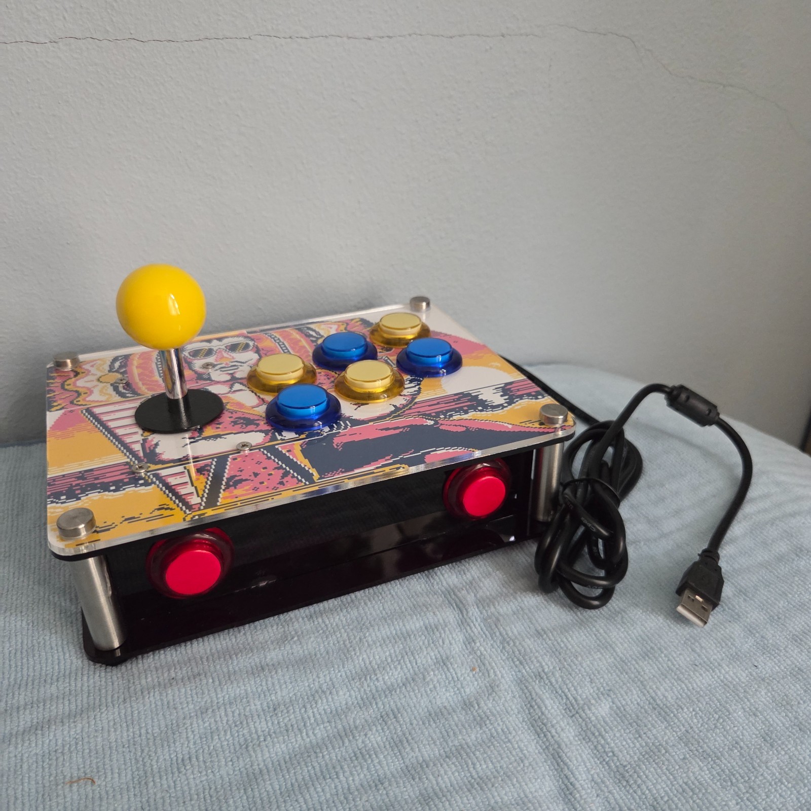 Custom PC Katamari Damacy Arcade Fight Stick King of All Cosmos