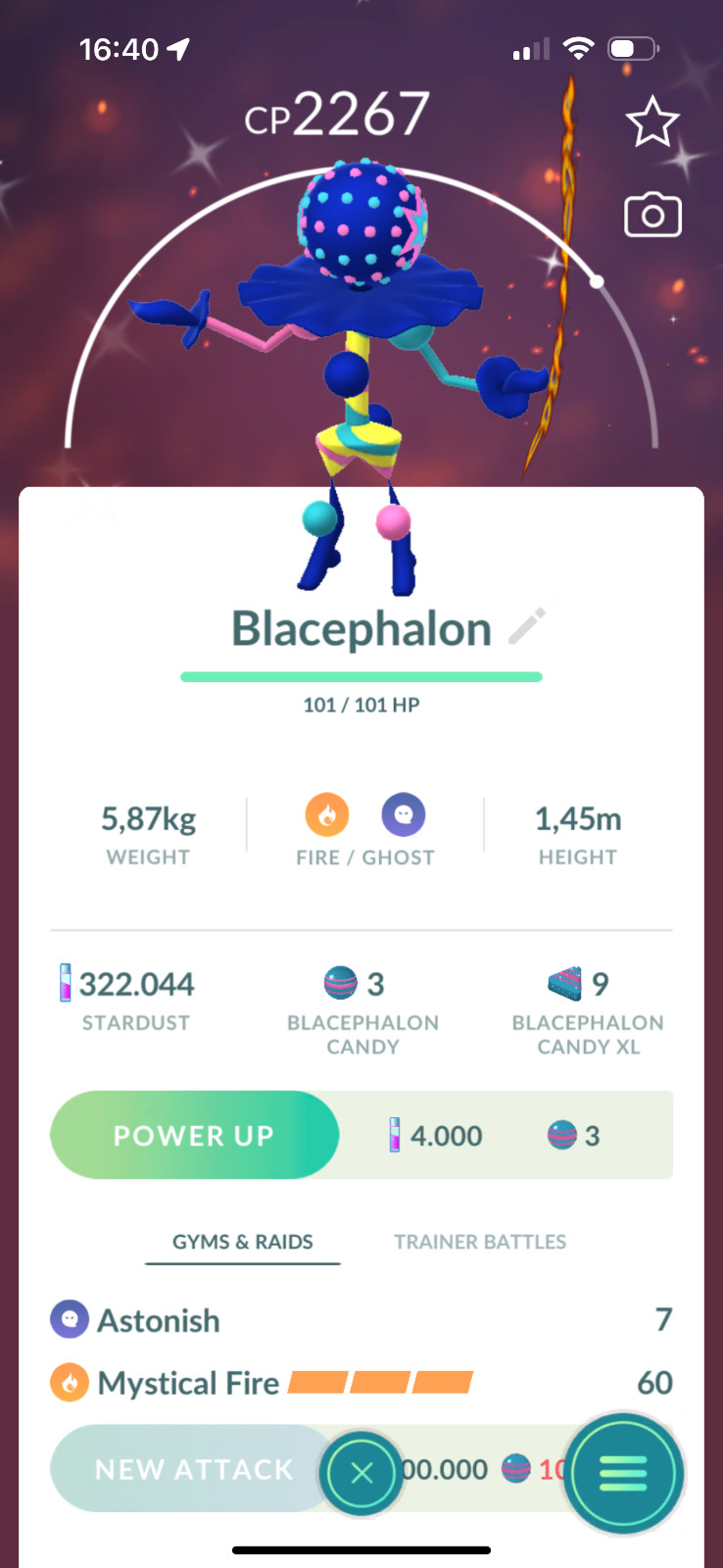 Pokémon Go shiny Blacephalon – TRADE unregister 1m stardust